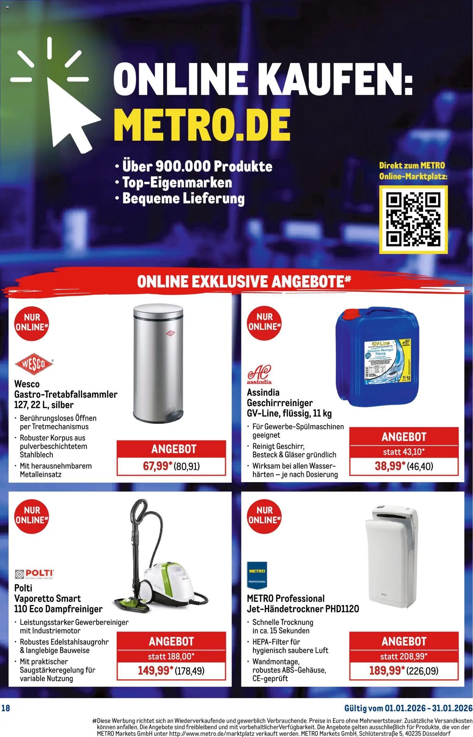 Metro  Monats-Menü – gültig ab 01.01.2026 | Seite: 18