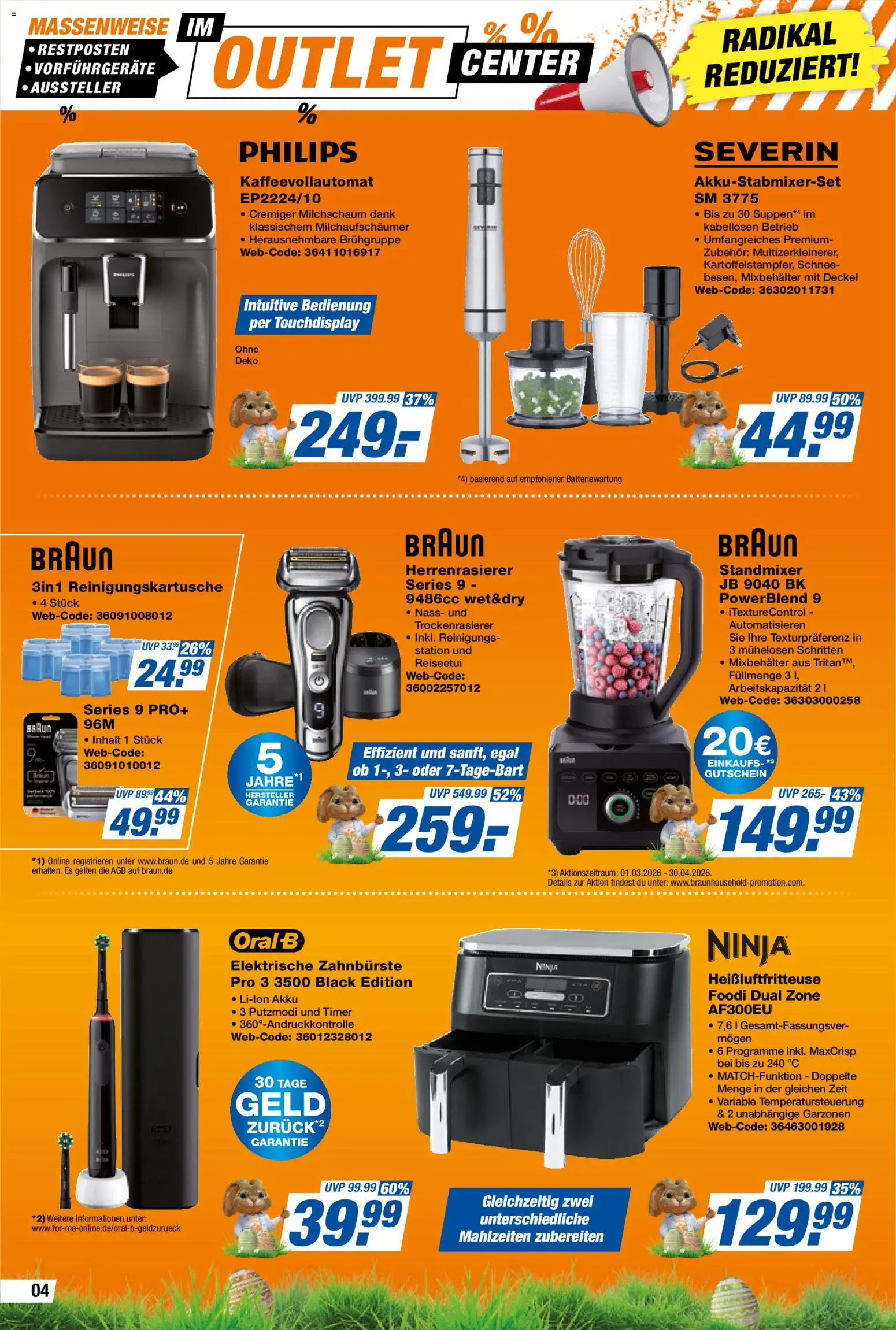 Expert Prospekt 	 – gültig ab 03.04.2026 | Seite: 4 | Produkte: Elektrische zahnbürste, Zahnbürste, Kaffeevollautomat, Heißluftfritteuse