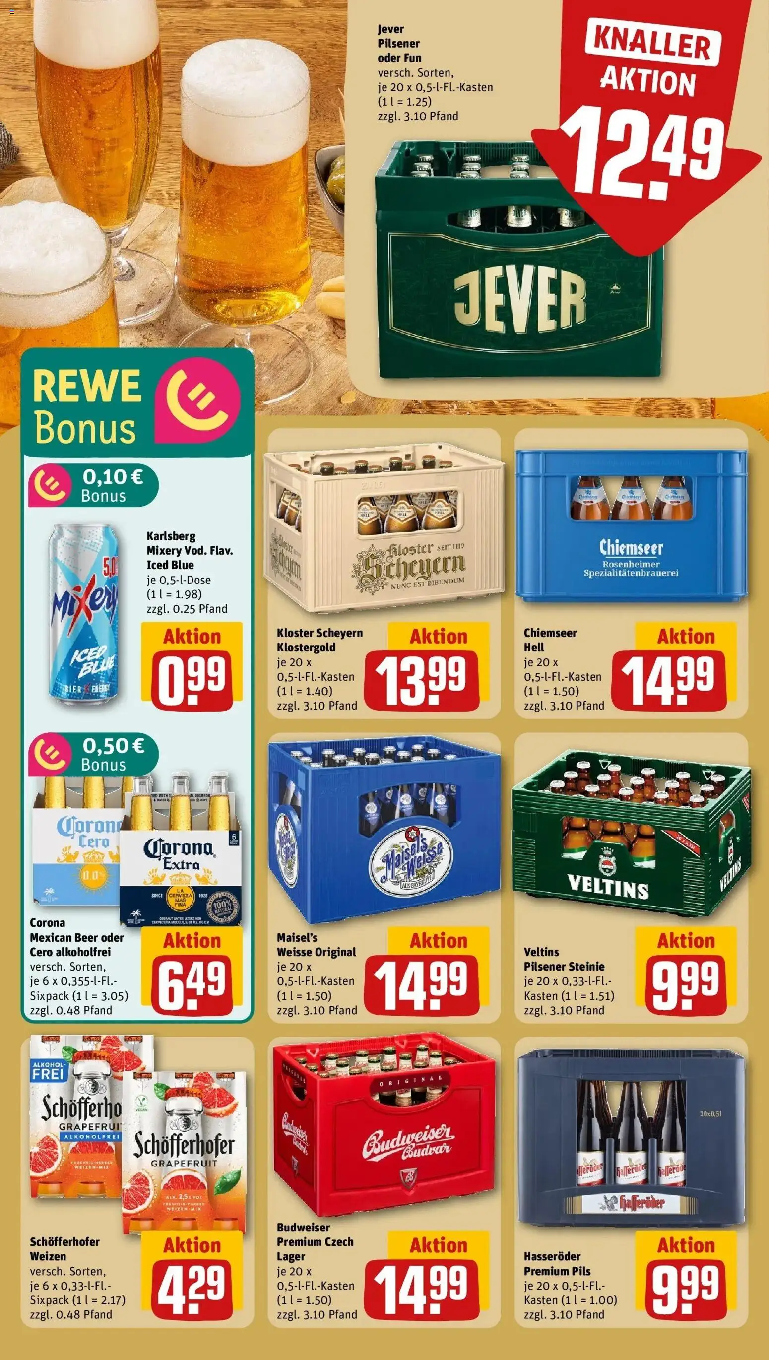 Rewe Prospekt Pfungstadt	 – gültig ab 09.03.2026 | Seite: 17 | Produkte: Bier, Jever, Hasseröder, Veltins