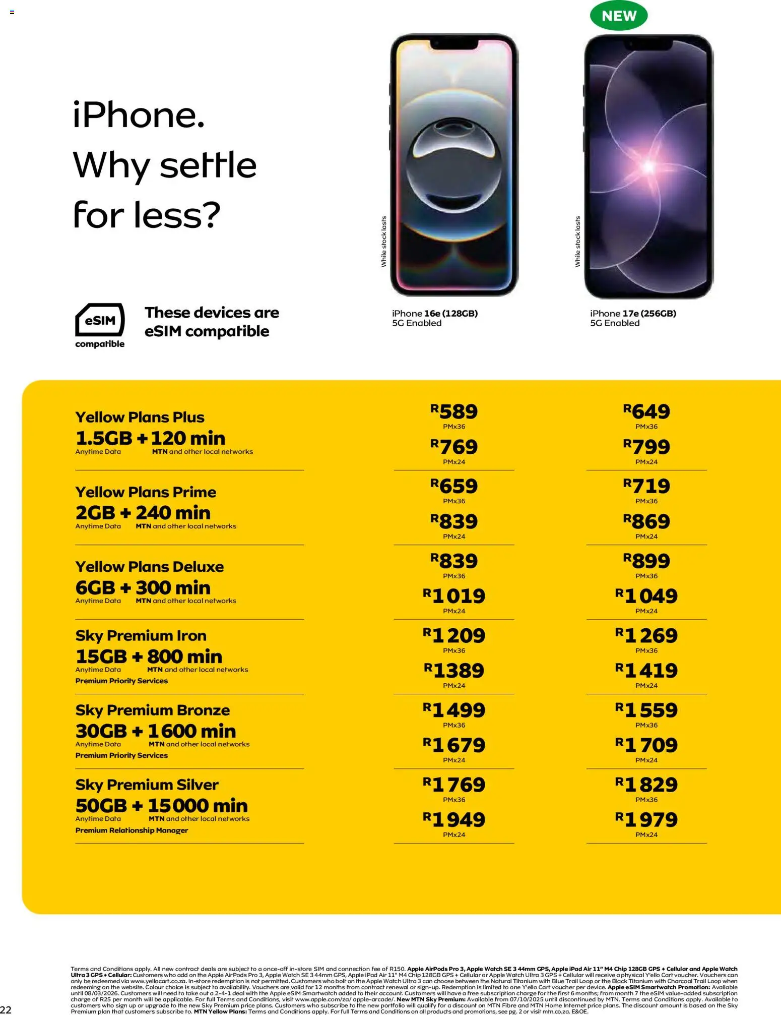 New MTN catalogue – valid from 07.04.2026 | Page: 22 | Products: Sim, Watch, Iron, Smartwatch