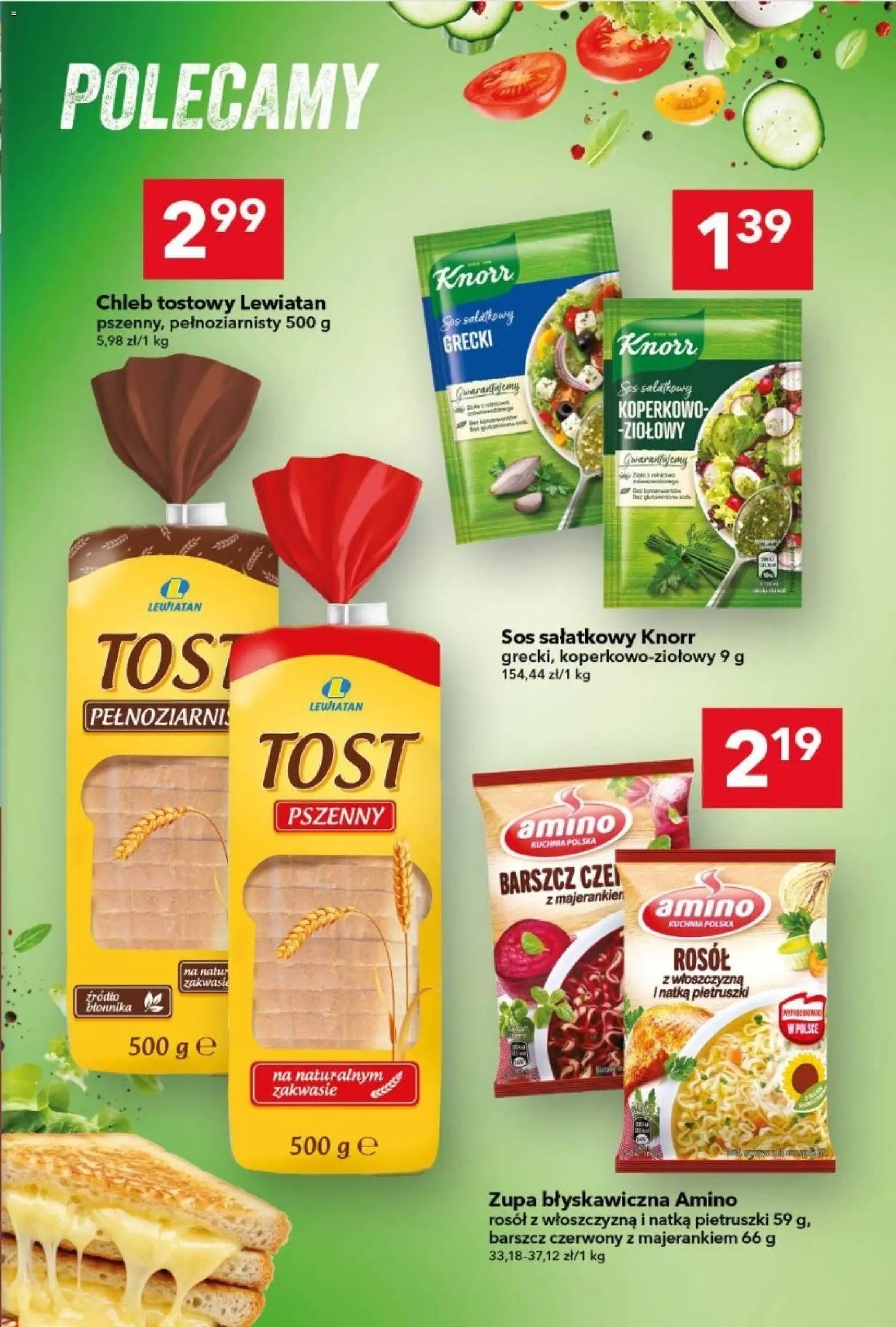 Lewiatan gazetka od 09.04.2026 | Strona: 7 | Produkty: Barszcz, Chleb tostowy, Chleb, Sos