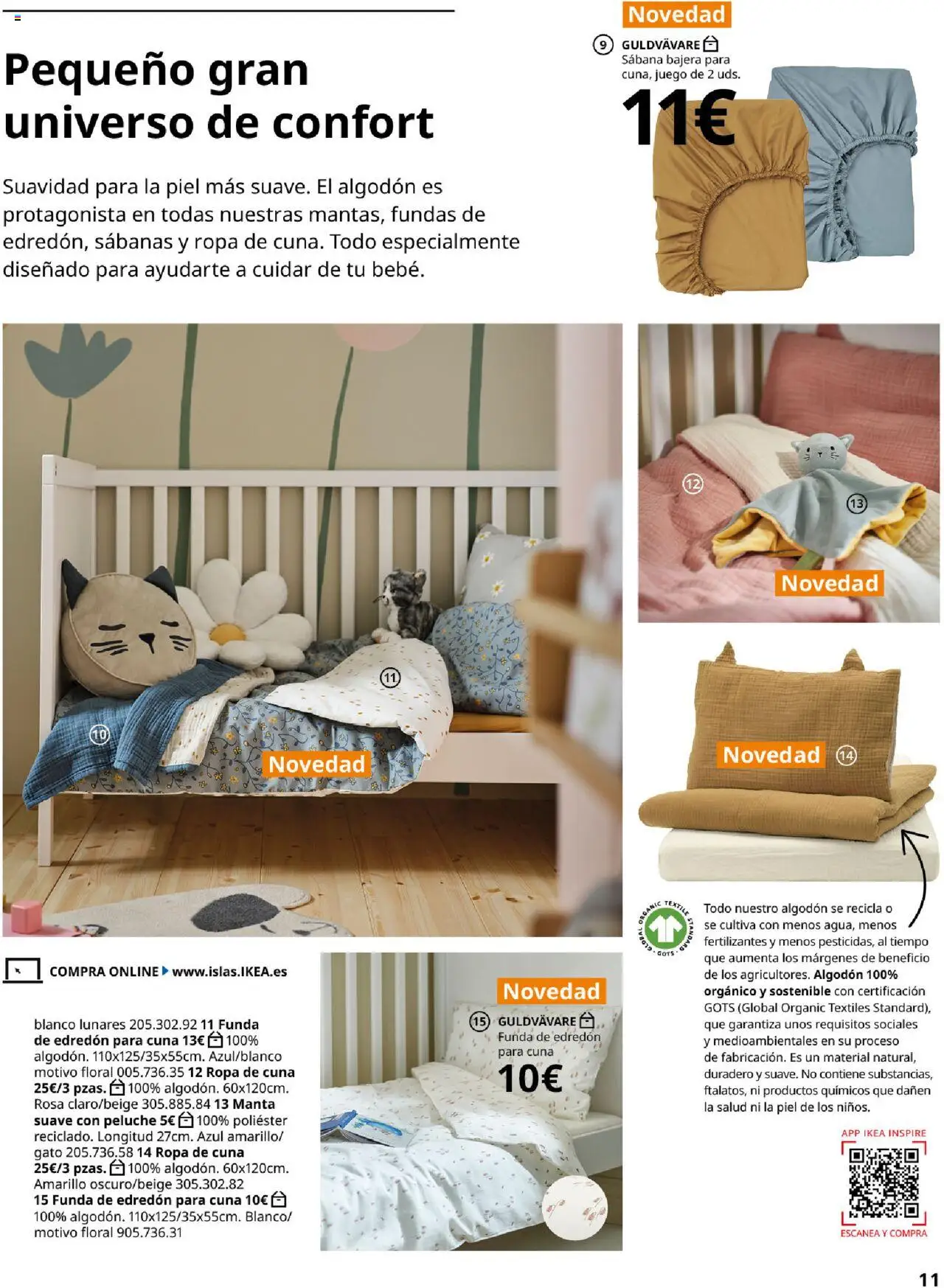 Catálogo IKEA y los niños │ válido desde el 04.02.2025 | Página: 11 | Productos: Edredón, Ropa, Manta, Funda
