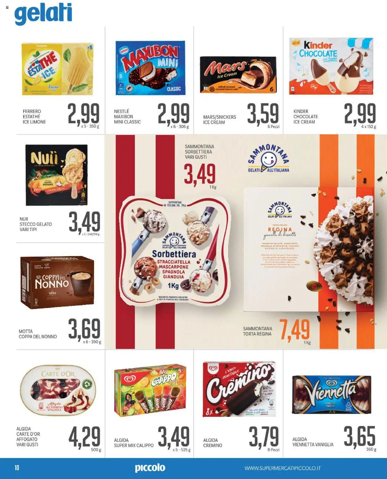 Volantino Piccolo del 14.08.2025 | Pagina: 10 | Prodotti: Sale, Latte, The, Mascarpone