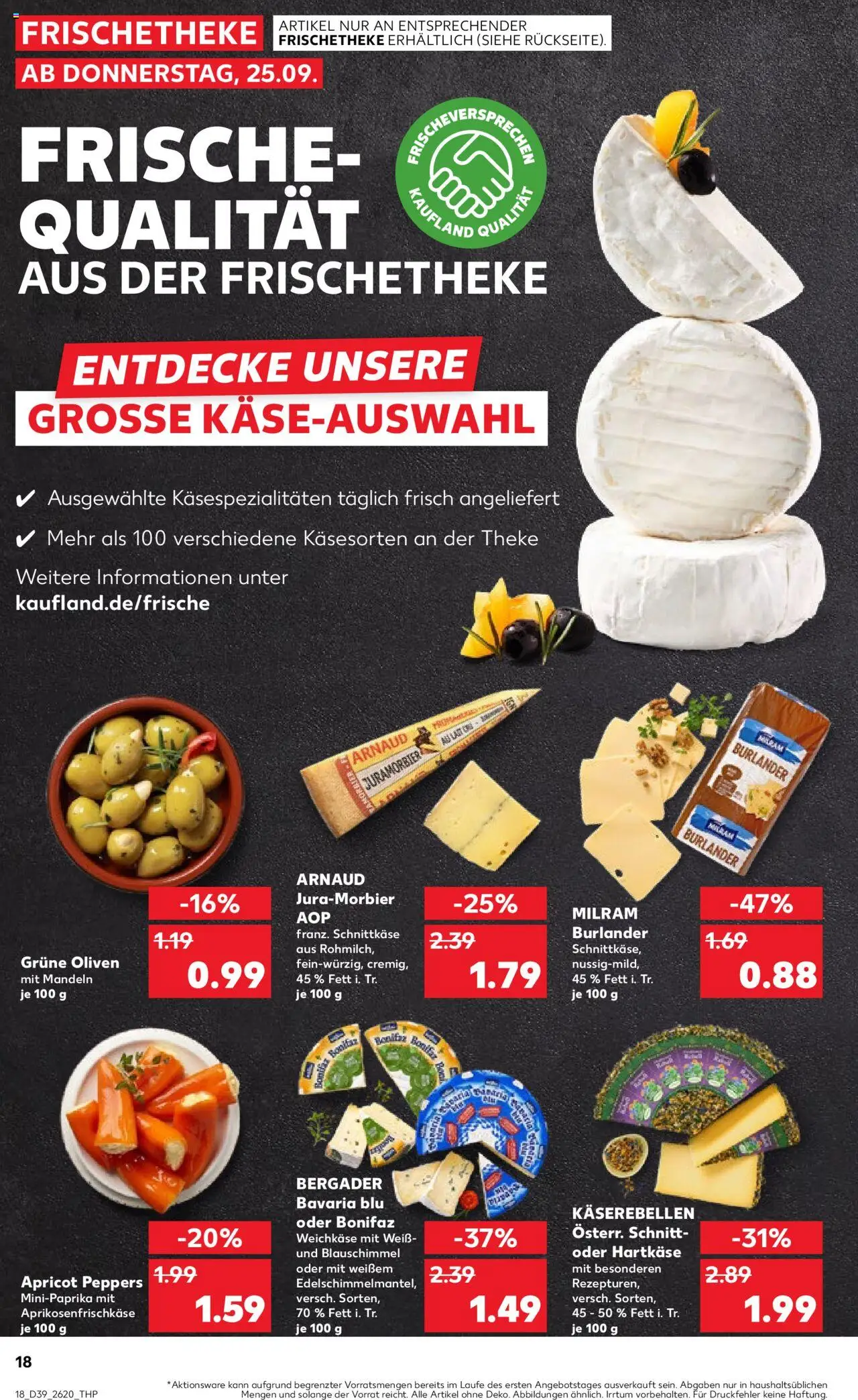 Kaufland prospekt Zeitz	 – gültig ab 25.09.2025 | Seite: 18 | Produkte: Theke, Mandeln, Milram