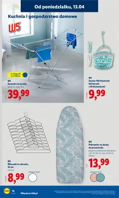 Pogląd oferty "W5 Suszarka na pranie, łączna dł. linek: 18 m" - ważna od 13.04.2026 | Strona: 18 | Produkty: Suszarka na pranie, Suszarka, Wieszaki