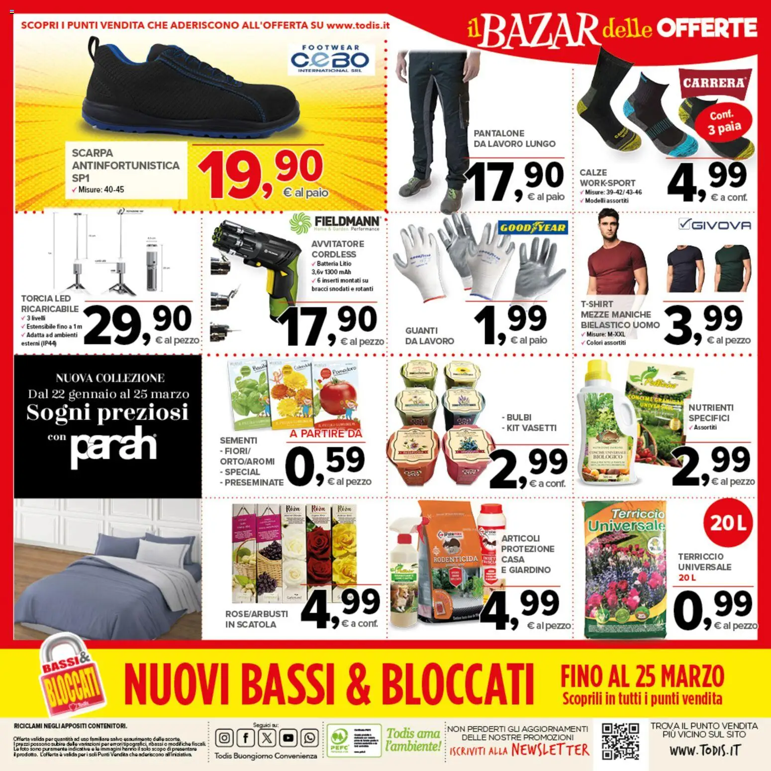 Volantino Todis del 19.02.2026 | Pagina: 24 | Prodotti: Pomodoro, Torcia, Terriccio, Scatola
