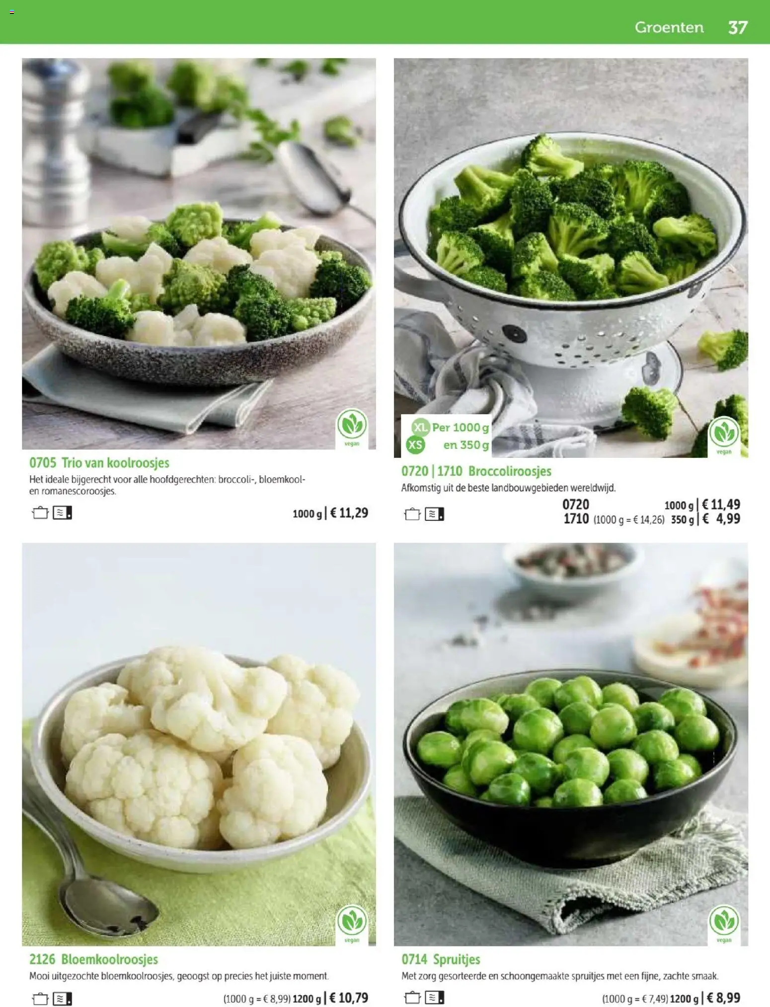 {H1} | Pagina: 37 | Producten: Groenten, Bloemkool