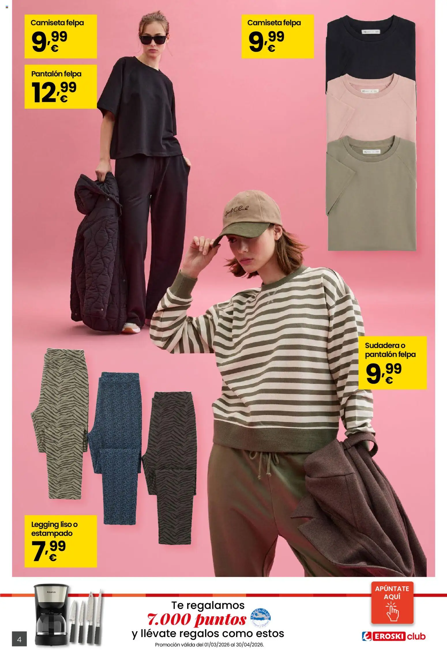 Eroski - Moda Primavera - Verano 2026 │ válido desde el 26.03.2026 | Página: 4 | Productos: Sudadera, Té