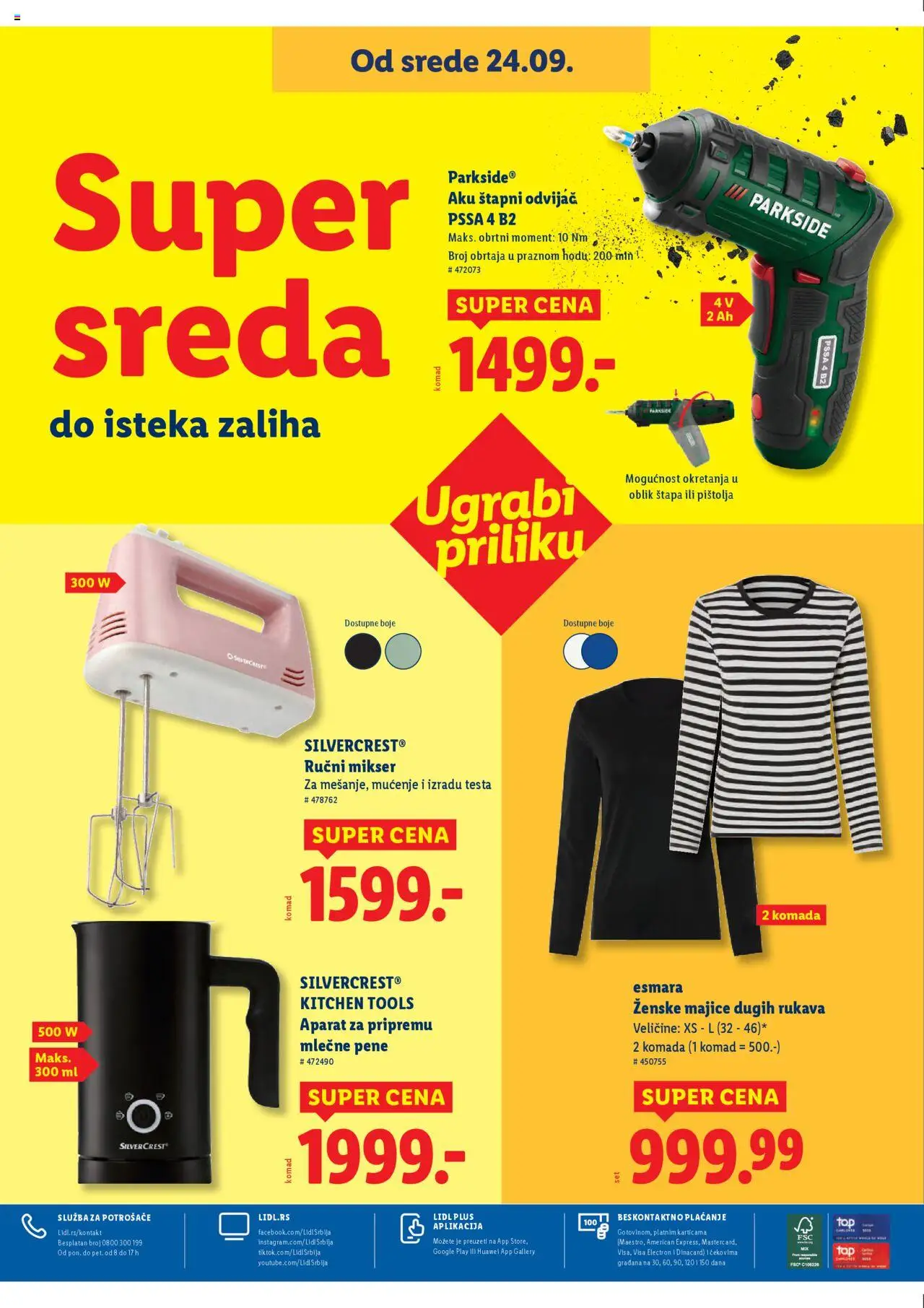 Lidl katalog - važi od 18.09.2025 | Strana: 36 | Proizvode: Silvercrest, Parkside, Mikser, Ručni mikser