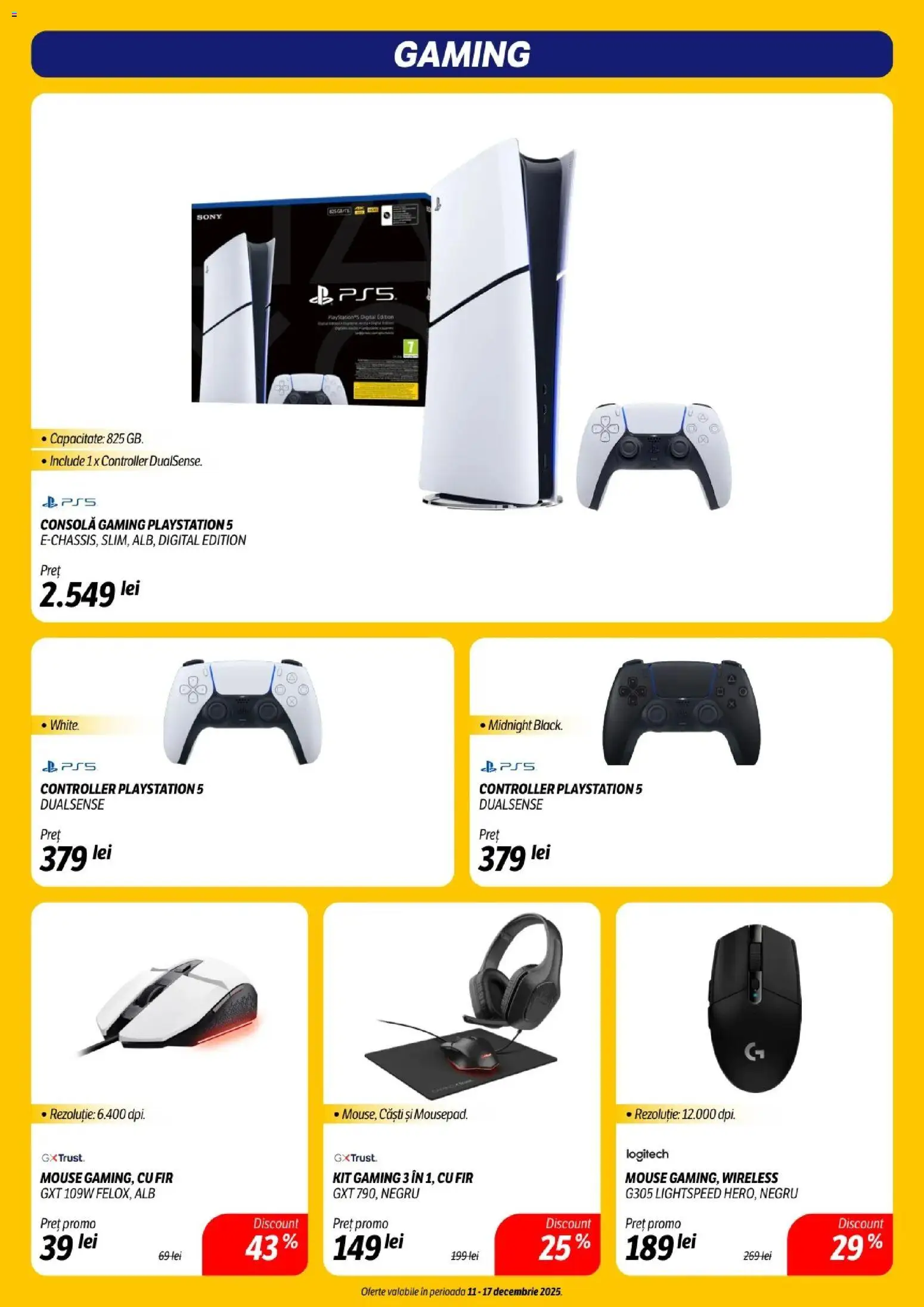 Noul catalog Flanco – valabil de la 11.12.2025 | Pagină: 14 | Produse: Mouse, Căști, Playstation