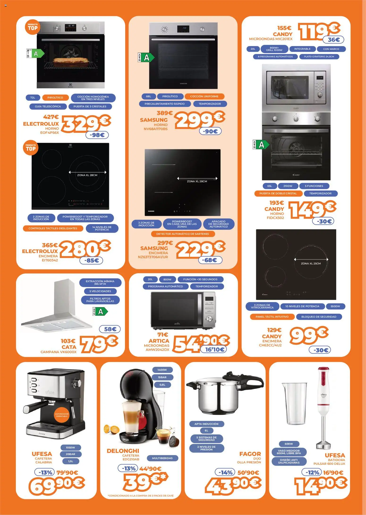 Pascual Martí - folleto │ válido desde el 07.01.2026 | Página: 4 | Productos: Café, Horno, Lavavajillas, Marco