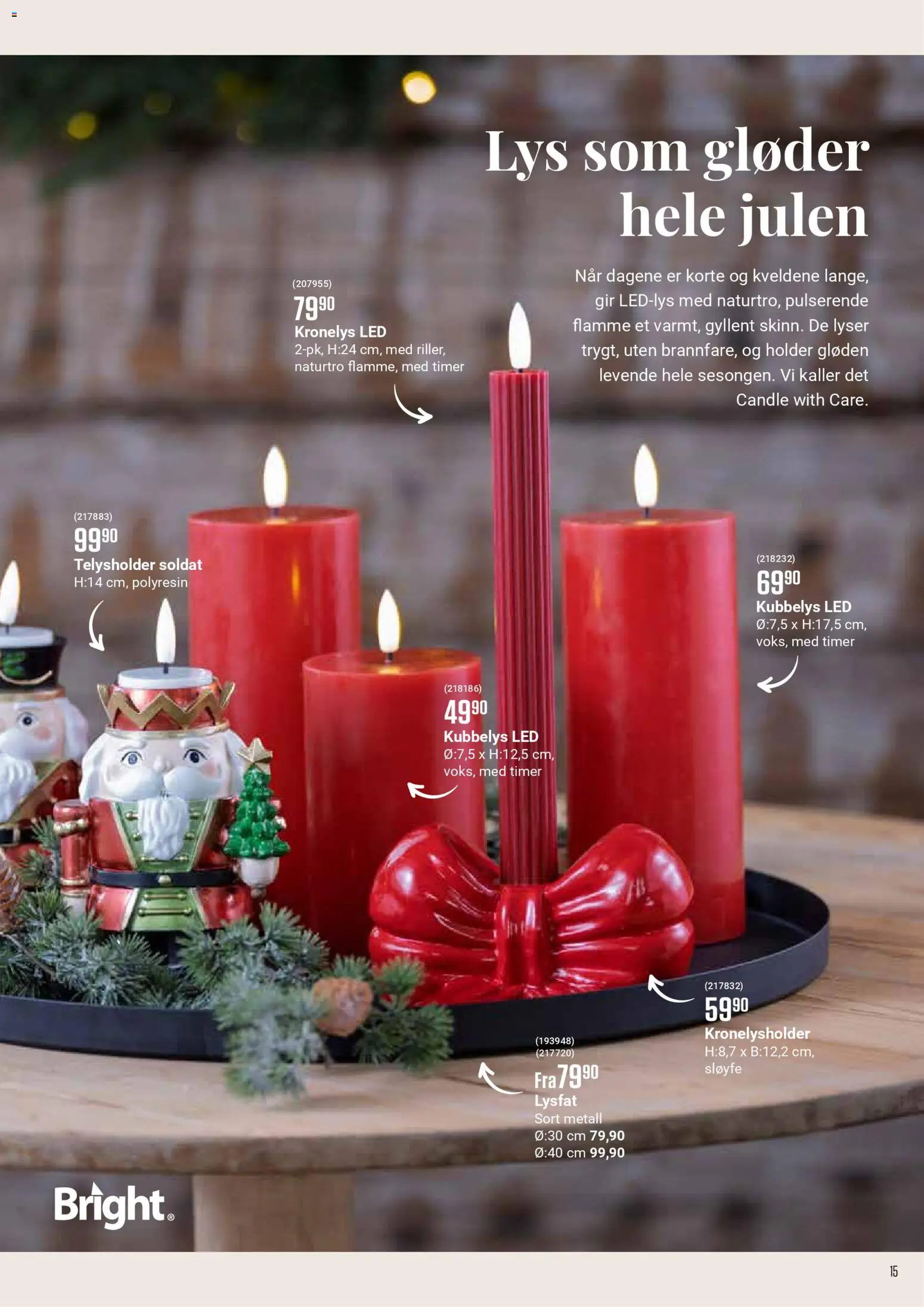 {H1} | Side: 15 | Produkter: Lys, Sløyfe