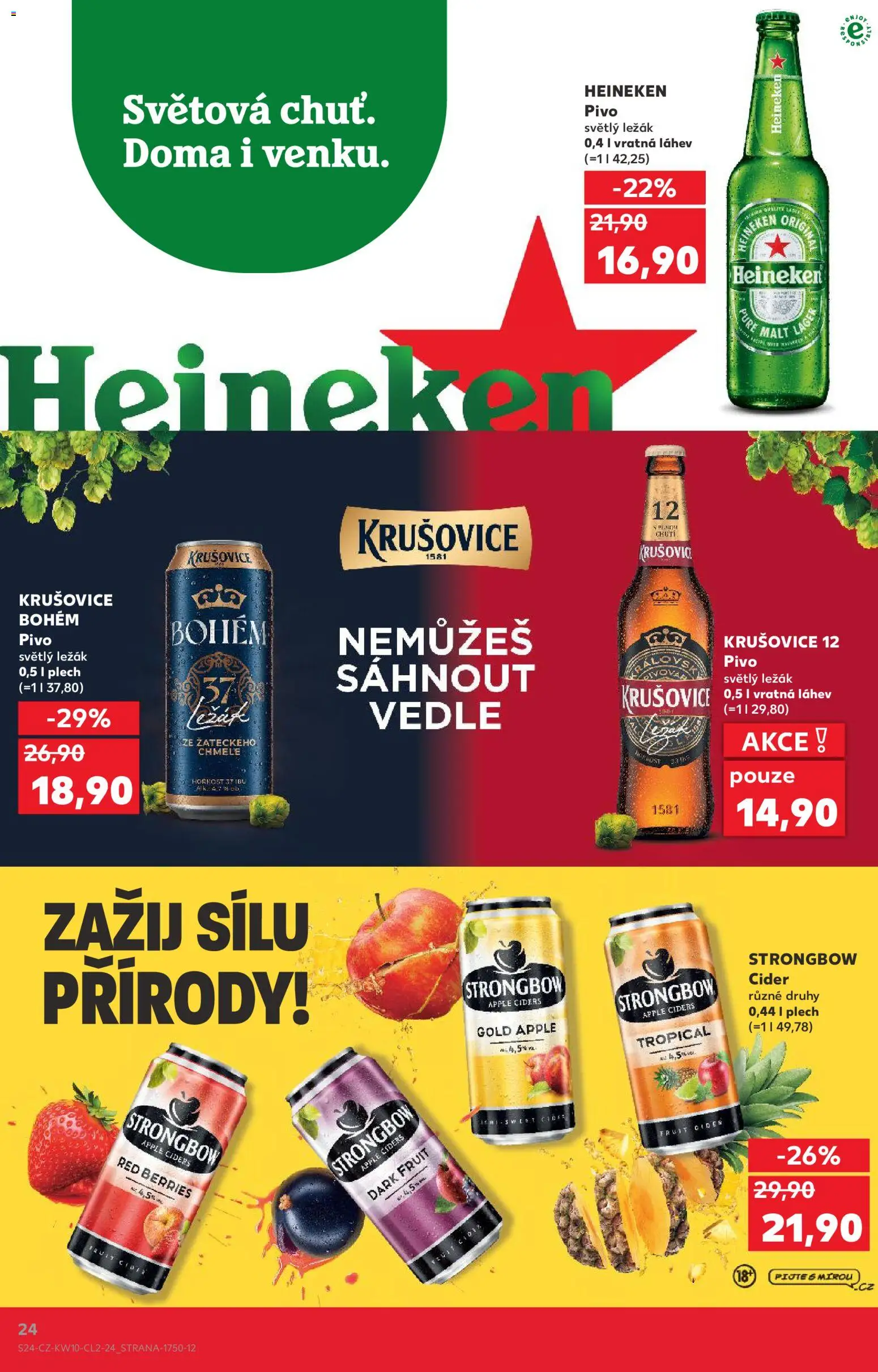Kaufland leták - Chomutov od 04.03.2026 | Strana: 24 | Produkty: Cider, Apple, Plech, Láhev