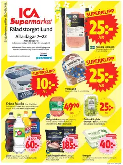 ICA Supermarket - Lund - Förhandsvisning av reklamblad från butik ICA Supermarket aktuell från 23.03.2026