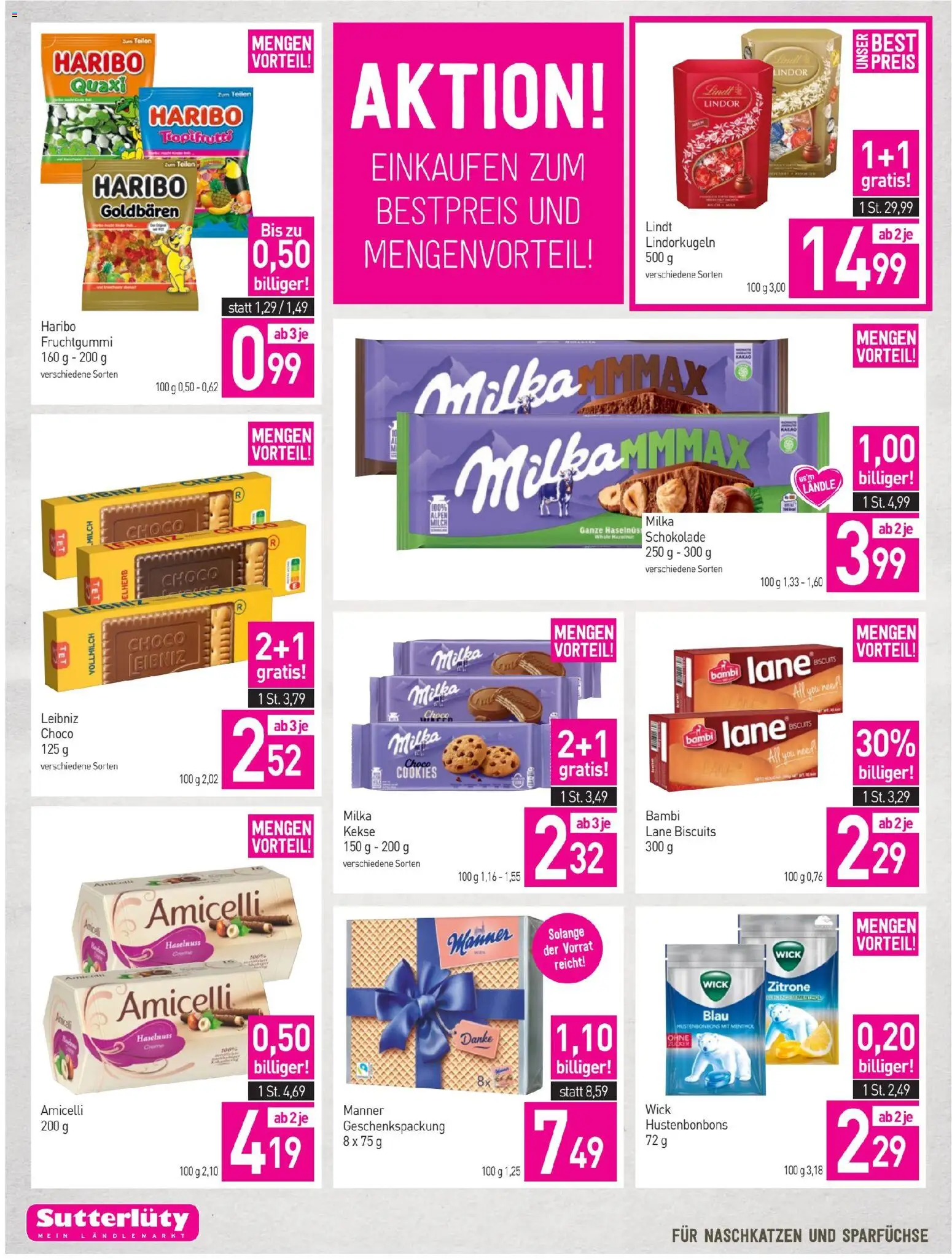 Sutterlüty Flugblatt gültig ab 13.11.2025 | Seite: 16 | Produkte: Kekse, Zitrone, Milch, Schokolade