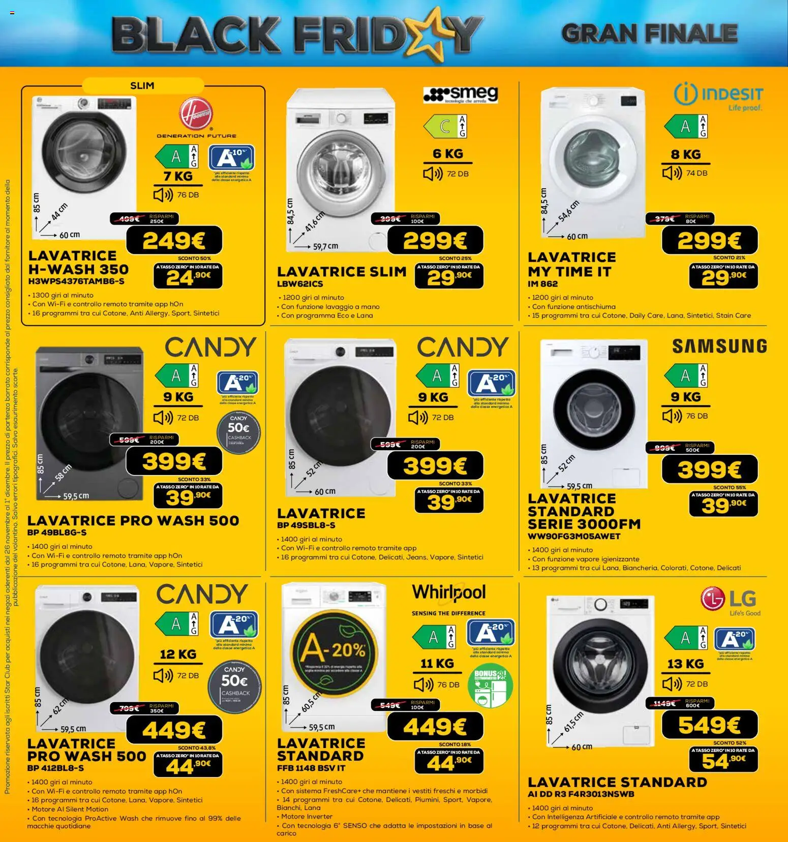 Volantino Euronics del 26.11.2025 | Pagina: 30 | Prodotti: Olio, Lavatrice, The, Samsung