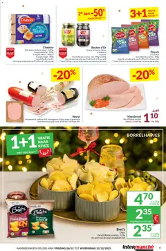 Intermarché folder week 52 - Voorbeeld van een folder van Intermarché, geldig van 26.12.2025 | Pagina: 11 | Producten: Worst, Kész piskótalap, Olijven, Kaart