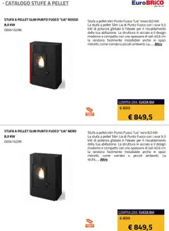 Anteprima del volantino Eurobrico Stufe a Pellet catalogo valido a partire dal 23.07.2025 | Pagina: 37 | Prodotti: Pellet, Stufa a pellet, Stufa