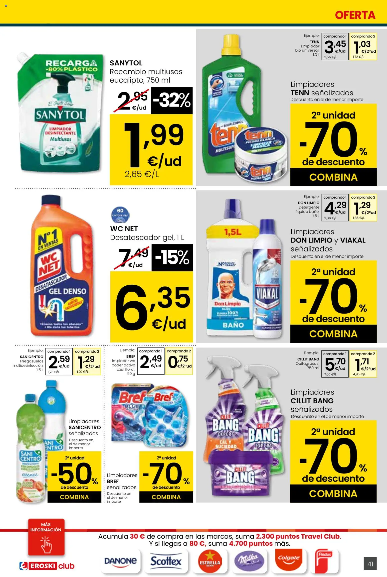 Eroski - Quieres ahorrar conmigo Center │ válido desde el 26.03.2026 | Página: 41 | Productos: Detergente, Detergente líquido, Baño