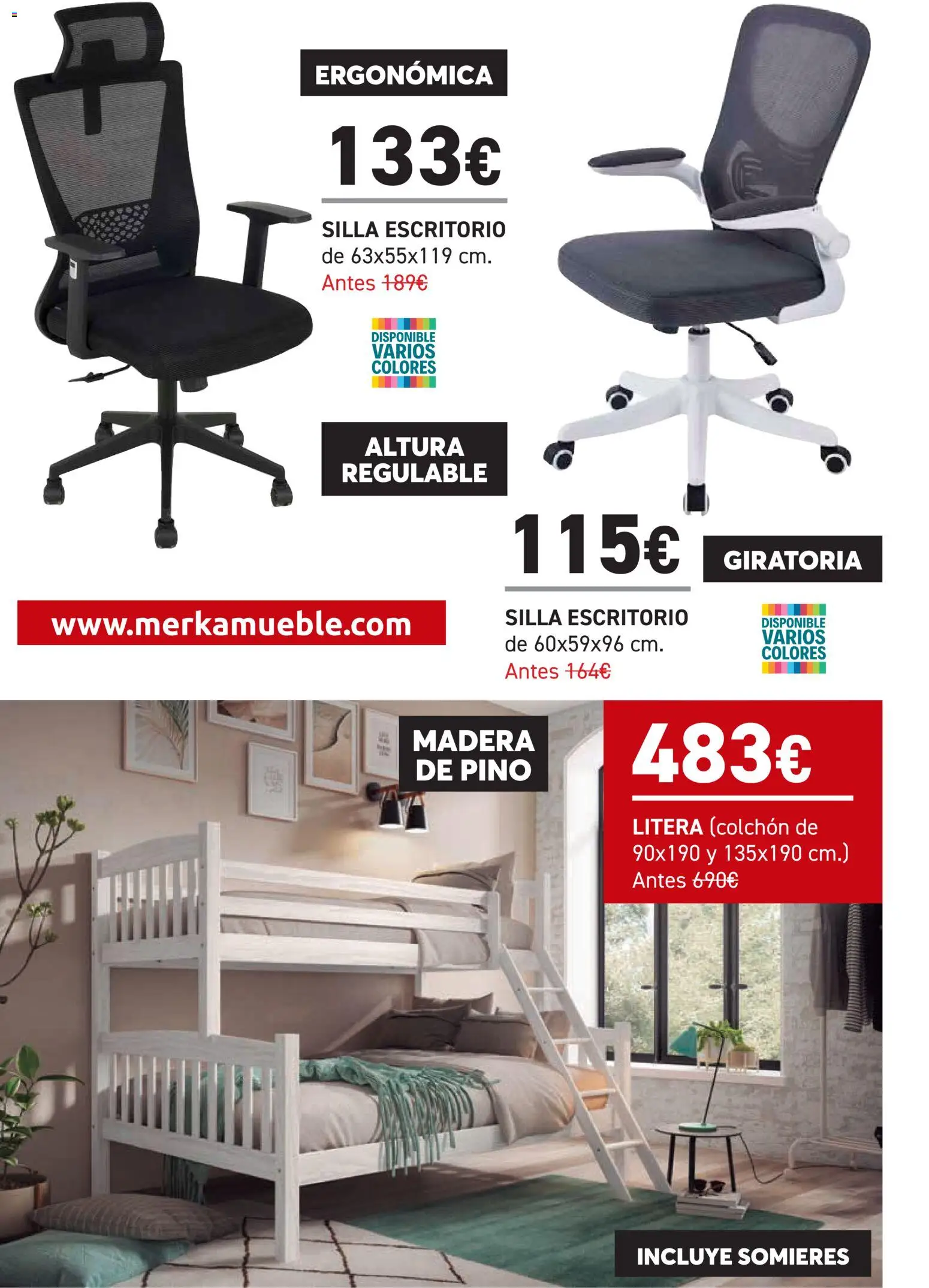 Merkamueble folleto │ válido desde el 21.01.2026 | Página: 68 | Productos: Colchon, Silla