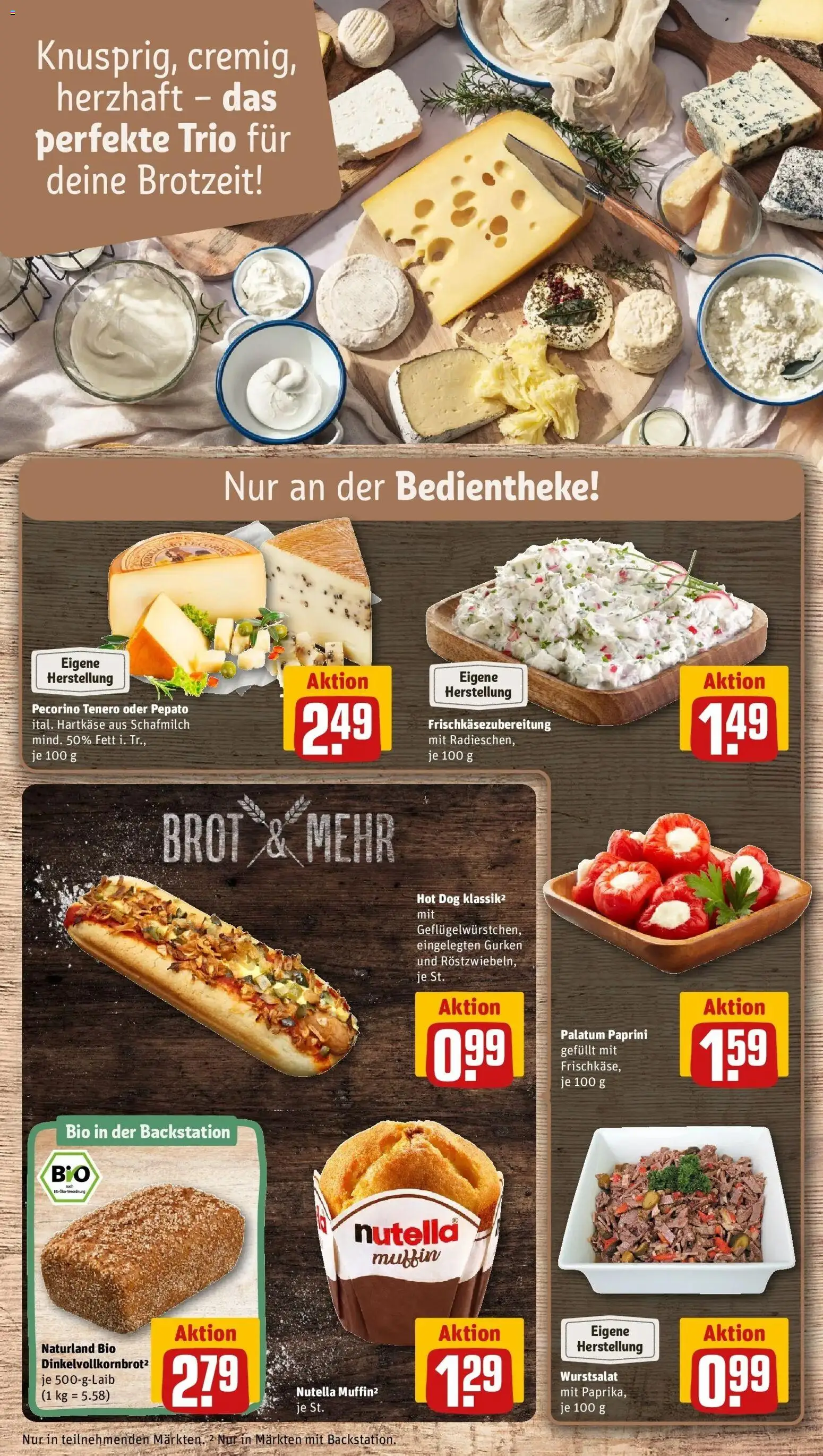 Rewe Prospekt Bad Schwalbach	 – gültig ab 05.04.2026 | Seite: 11 | Produkte: Nutella, Brot, Gurken