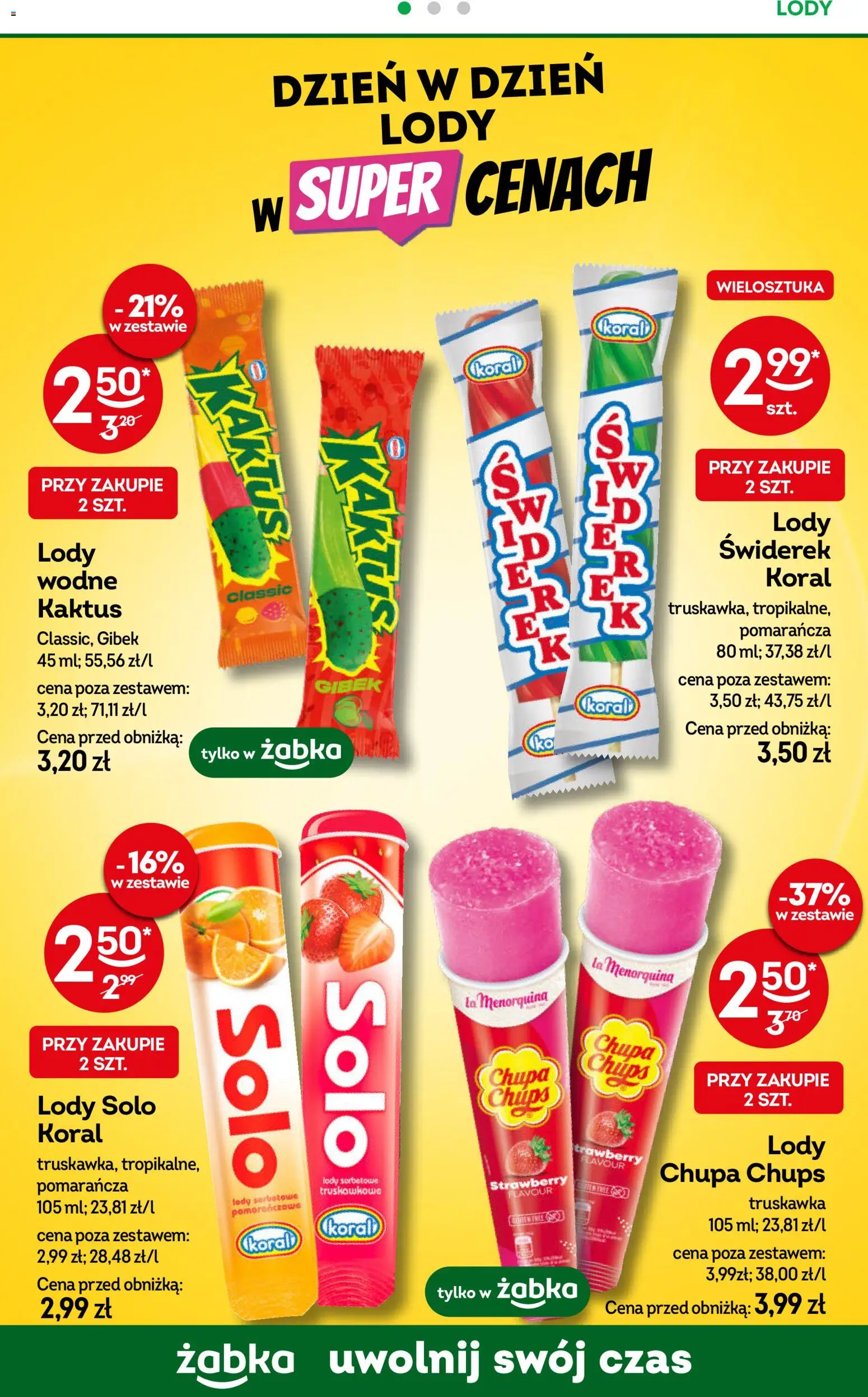 Żabka gazetka od 22.04.2026 | Strona: 55 | Produkty: Lody