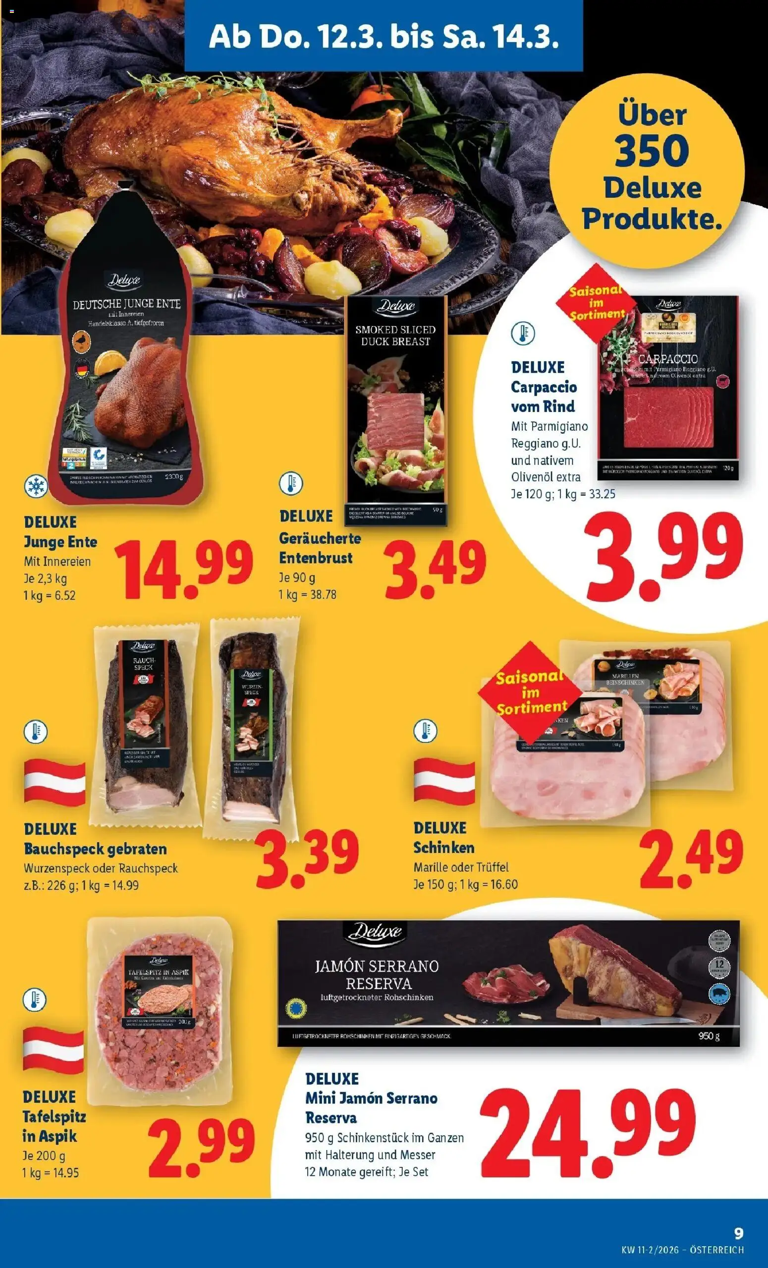 Lidl Flugblatt - Wien, Langenzersdorf, Zwettl gültig ab 12.03.2026 | Seite: 13 | Produkte: Schinken