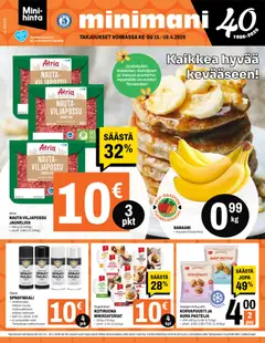 Minimani-mainoslehti voimassa 15.04.2026 alkaen