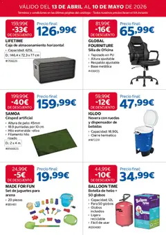 Vista previa Costco catálogo válido desde el 13.04.2026 | Página: 12 | Productos: Dispensador, Nevera, Silla, Caja