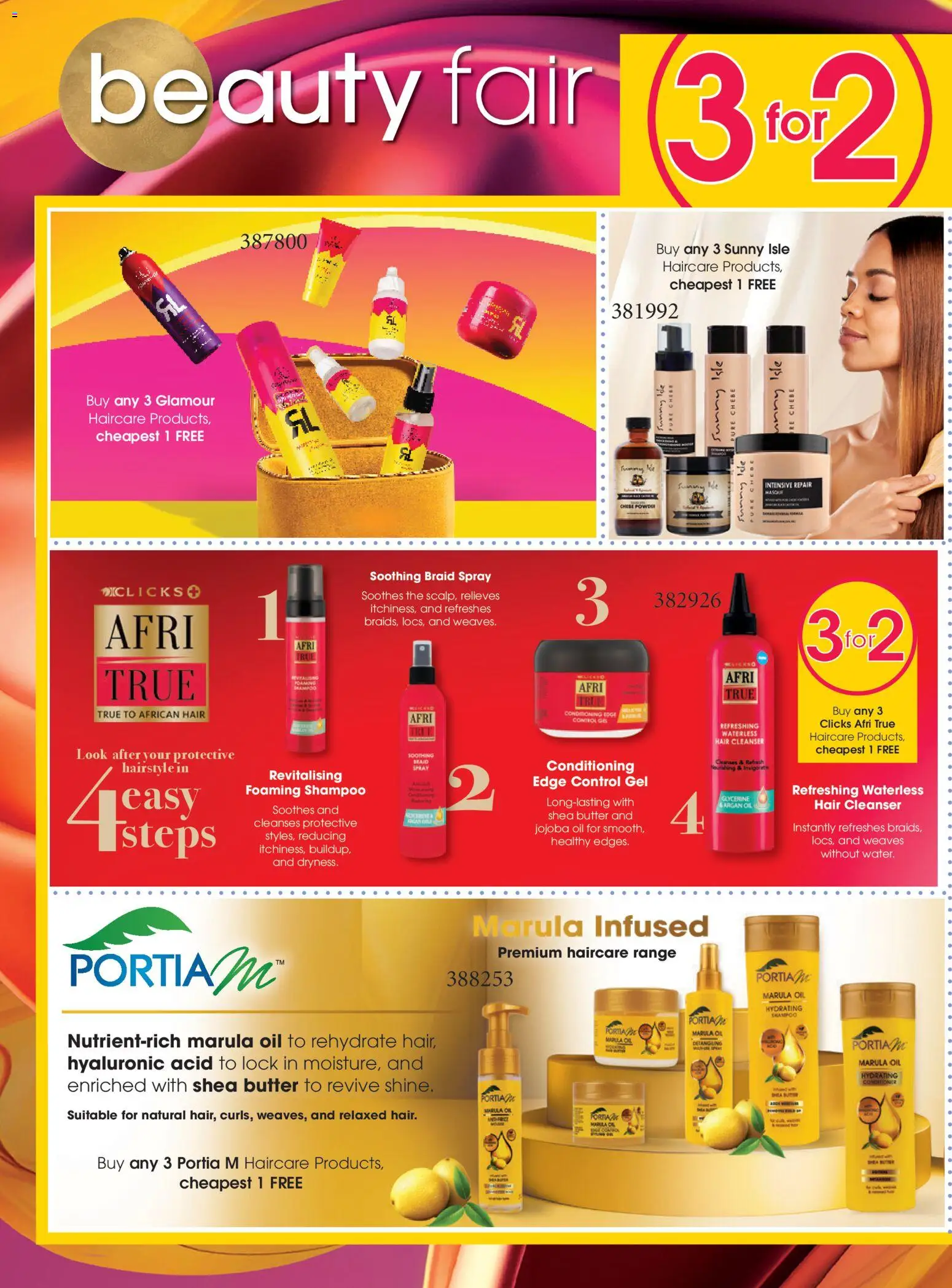 New Clicks catalogue – valid from 25.03.2026 | Page: 18 | Products: Lock, Butter, Oil, Powder