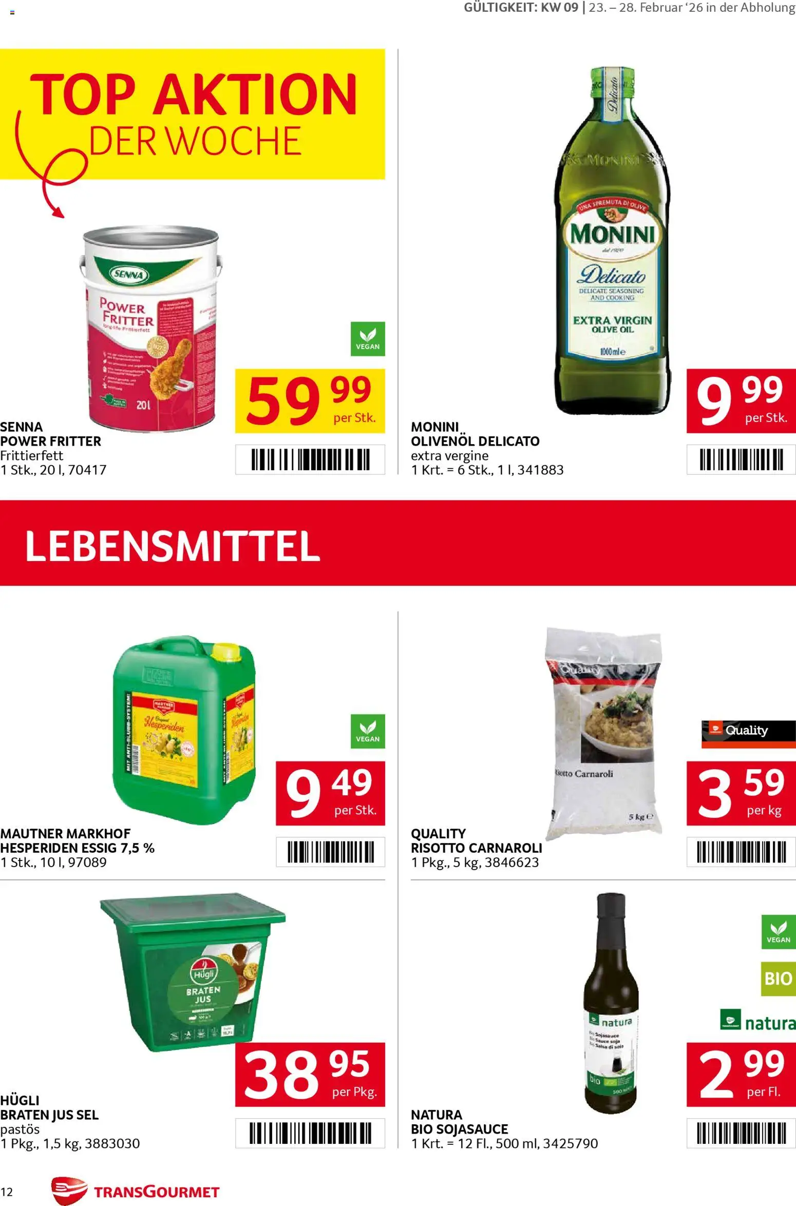Transgourmet Flugblatt gültig ab 23.02.2026 | Seite: 12 | Produkte: Libacomb