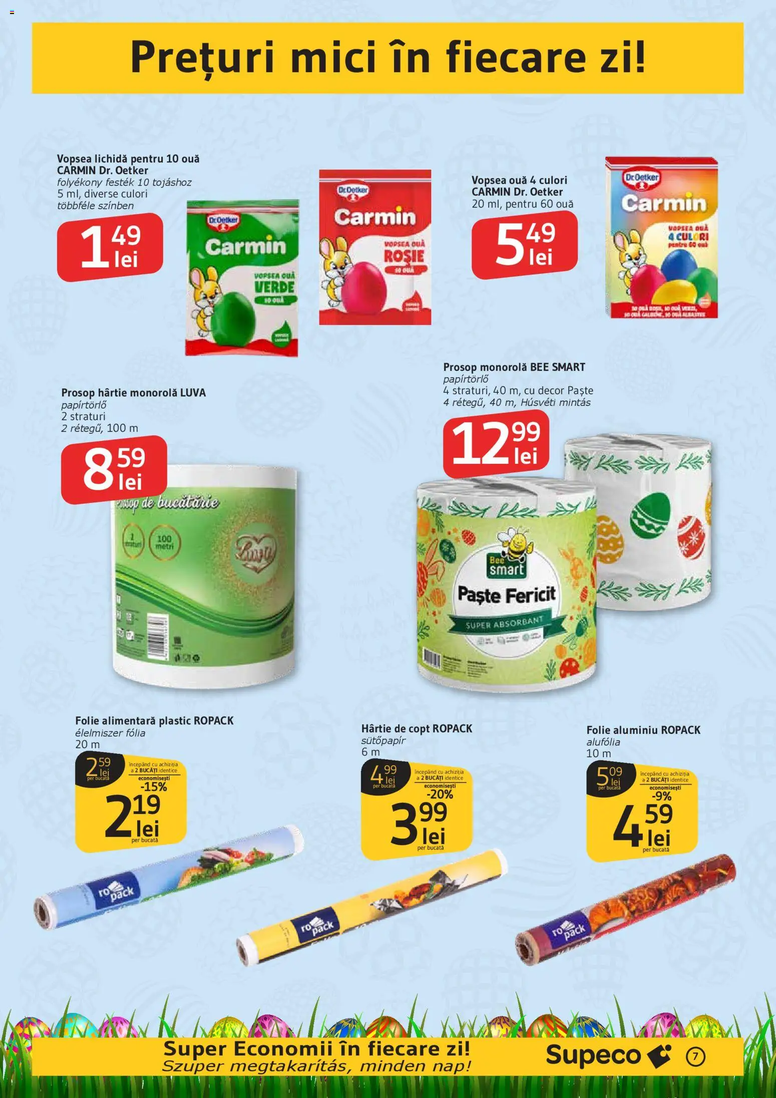 Noul catalog Supeco – valabil de la 02.04.2026 | Pagină: 7 | Produse: Vopsea, Bucătărie, Ouă, Paste