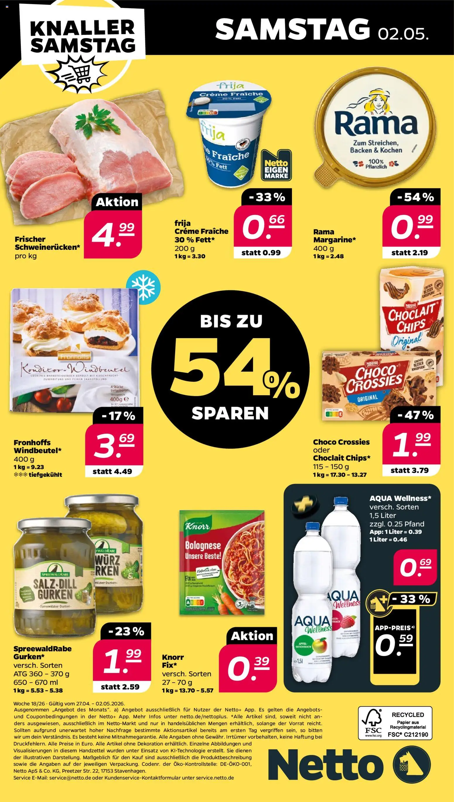 Netto Prospekt 	 – gültig ab 27.04.2026 | Seite: 36 | Produkte: Rama, Knorr, Creme, Gurken