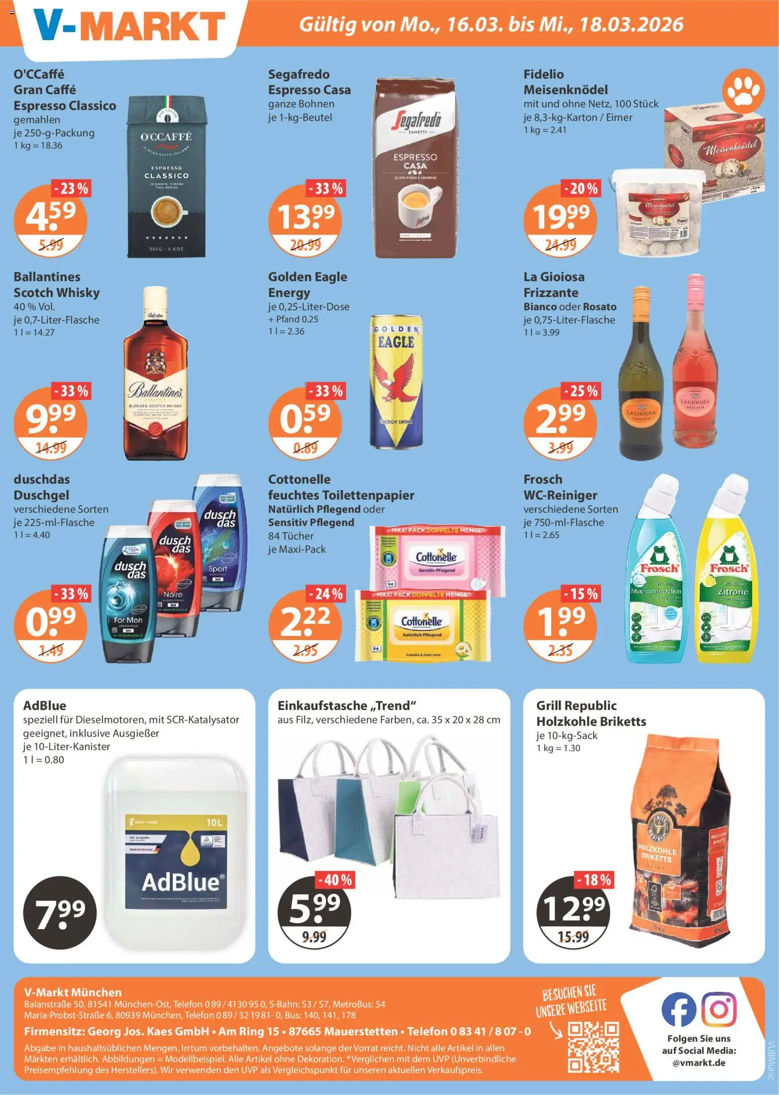 V-Markt - München – gültig ab 12.03.2026 | Seite: 24 | Produkte: Whisky, Grill, Telefon, Toilettenpapier