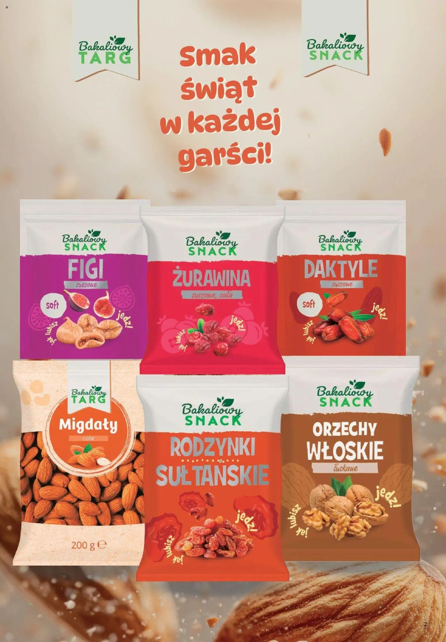 Dino gazetka - Słodka Wielkanoc od 03.04.2026 | Strona: 7 | Produkty: Daktyle, Orzechy włoskie, Żurawina, Orzechy