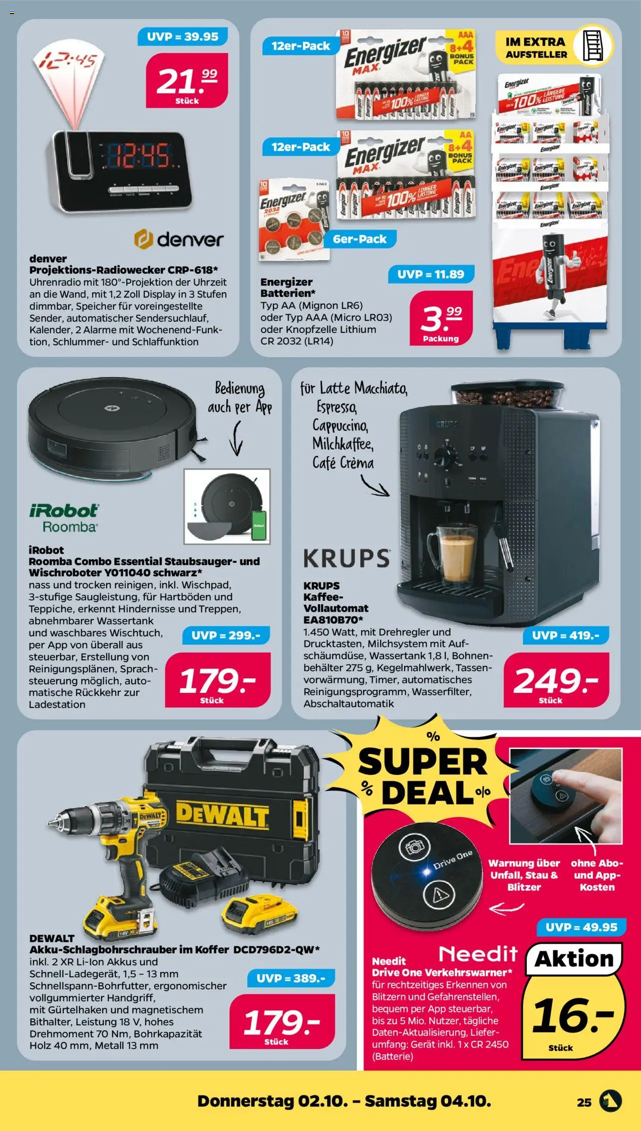 Netto Prospekt 	 – gültig ab 29.09.2025 | Seite: 25 | Produkte: Krups, Staubsauger, Batterie, Koffer
