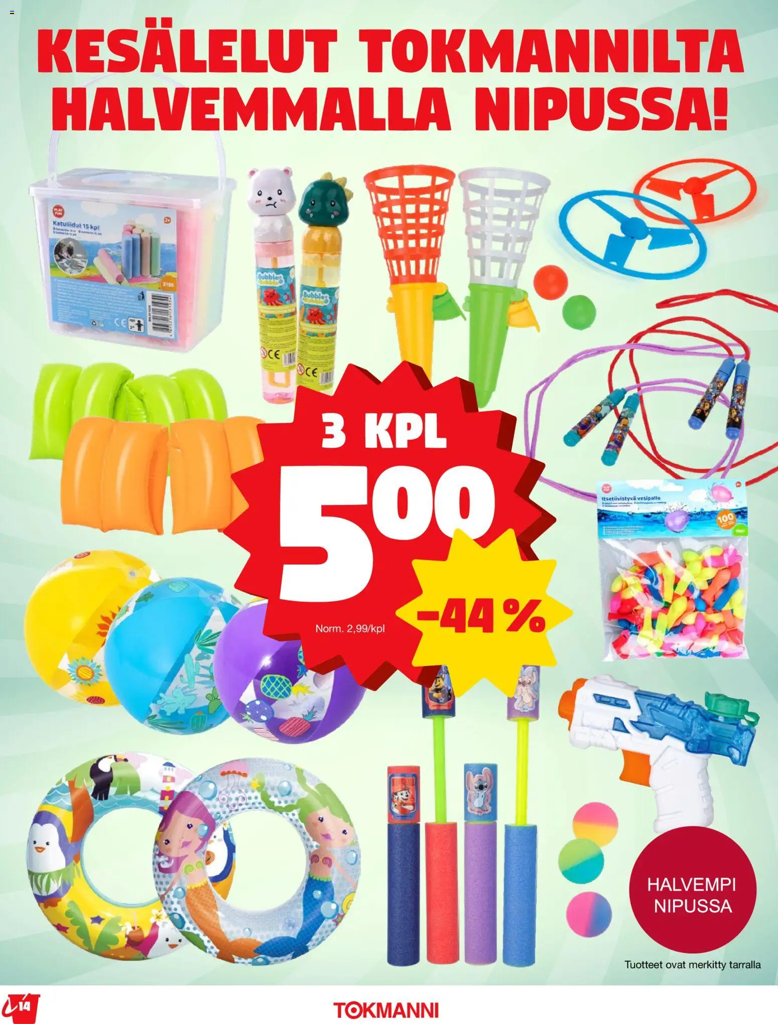 Tokmanni - Kesälelukuvasto 2026 – voimassa 27.04.2026 alkaen | Sivu: 14