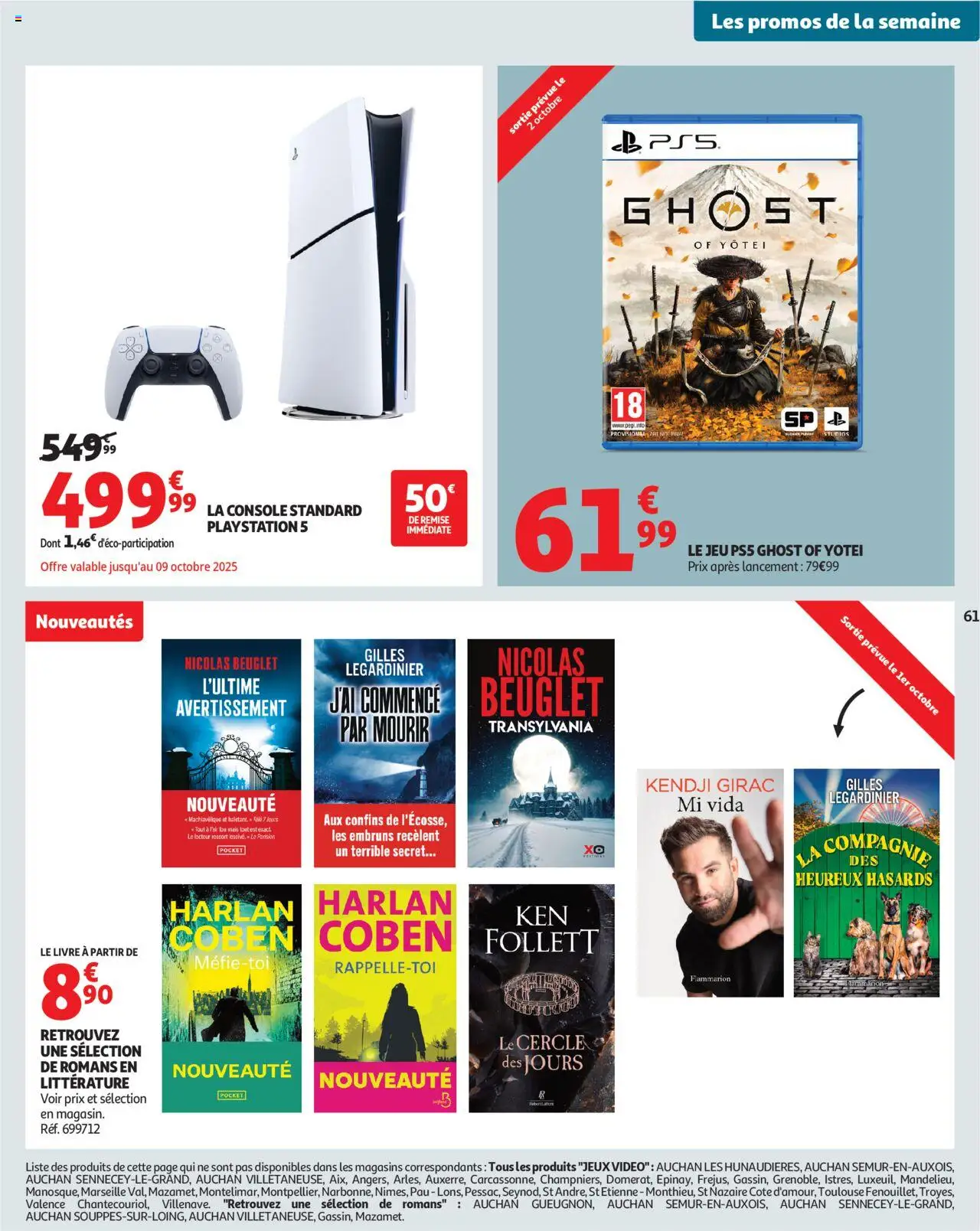 {H1} | Page: 61 | Produits: Vidéo, Playstation, Jeux, Livre