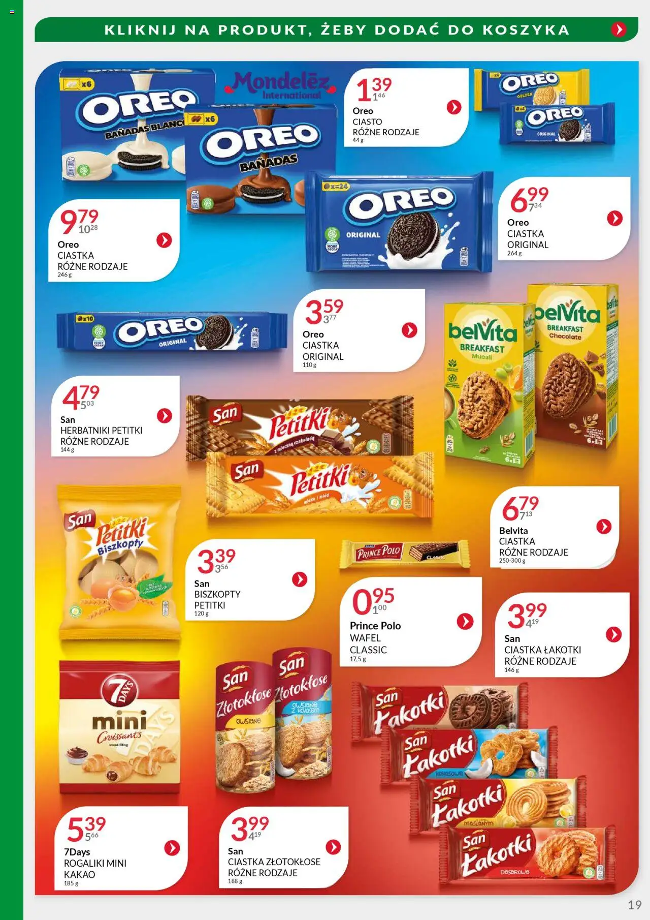 Eurocash Gazetka - Oferta Handlowa MR Południowy Wschód od 04.08.2025 | Strona: 19 | Produkty: Miód, Mleko, Czekolada, Ciastka