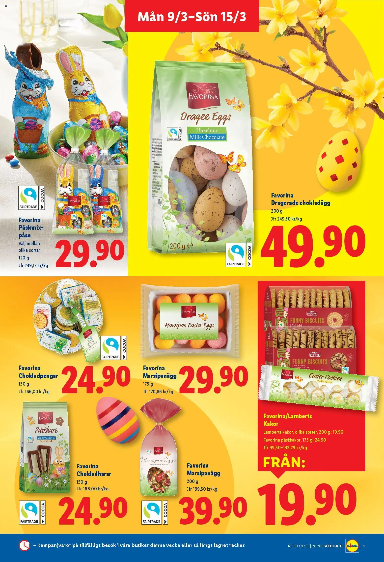 Lidl reklamblad aktuell från 09.03.2026 | Sida: 11 | Produkter: Choklad