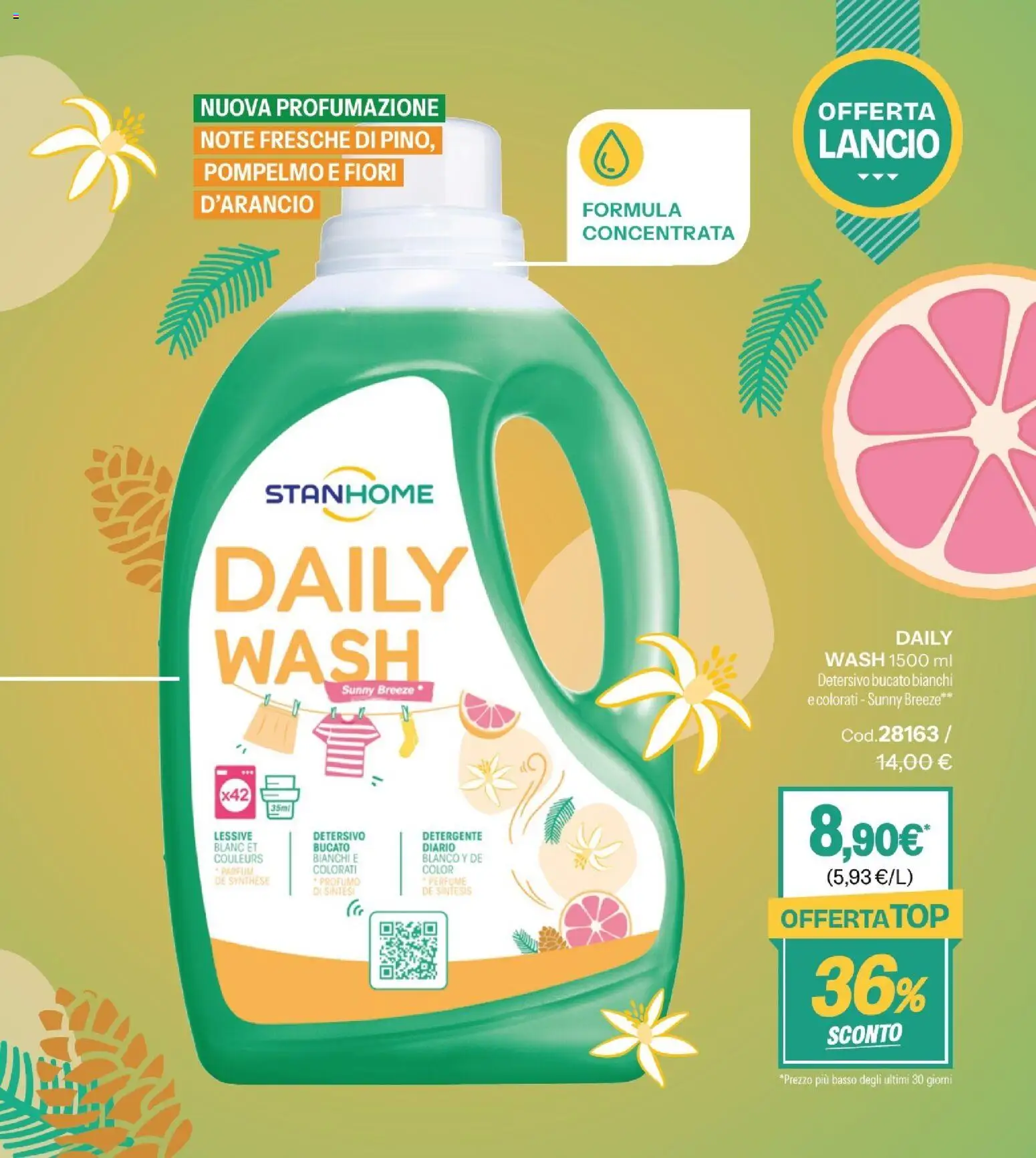 Volantino Stanhome del 08.01.2026 | Pagina: 13 | Prodotti: Detergente, Pompelmo, Profumo