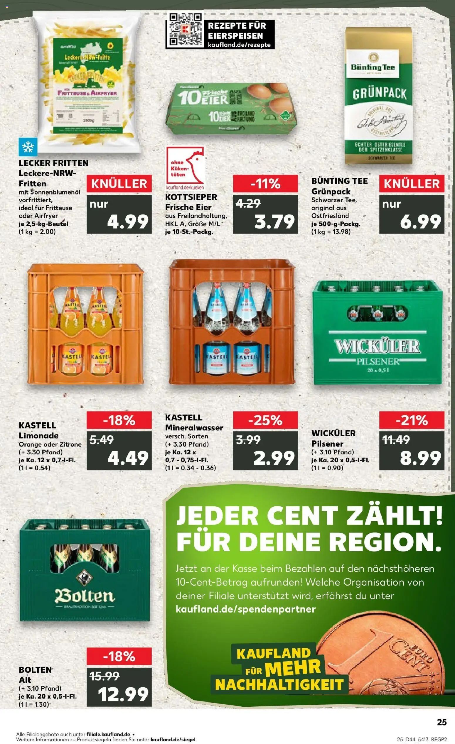 Kaufland prospekt Wülfrath	 – gültig ab 30.10.2025 | Seite: 25 | Produkte: Sonnenblumenol, Limonade, Zitrone, Tee