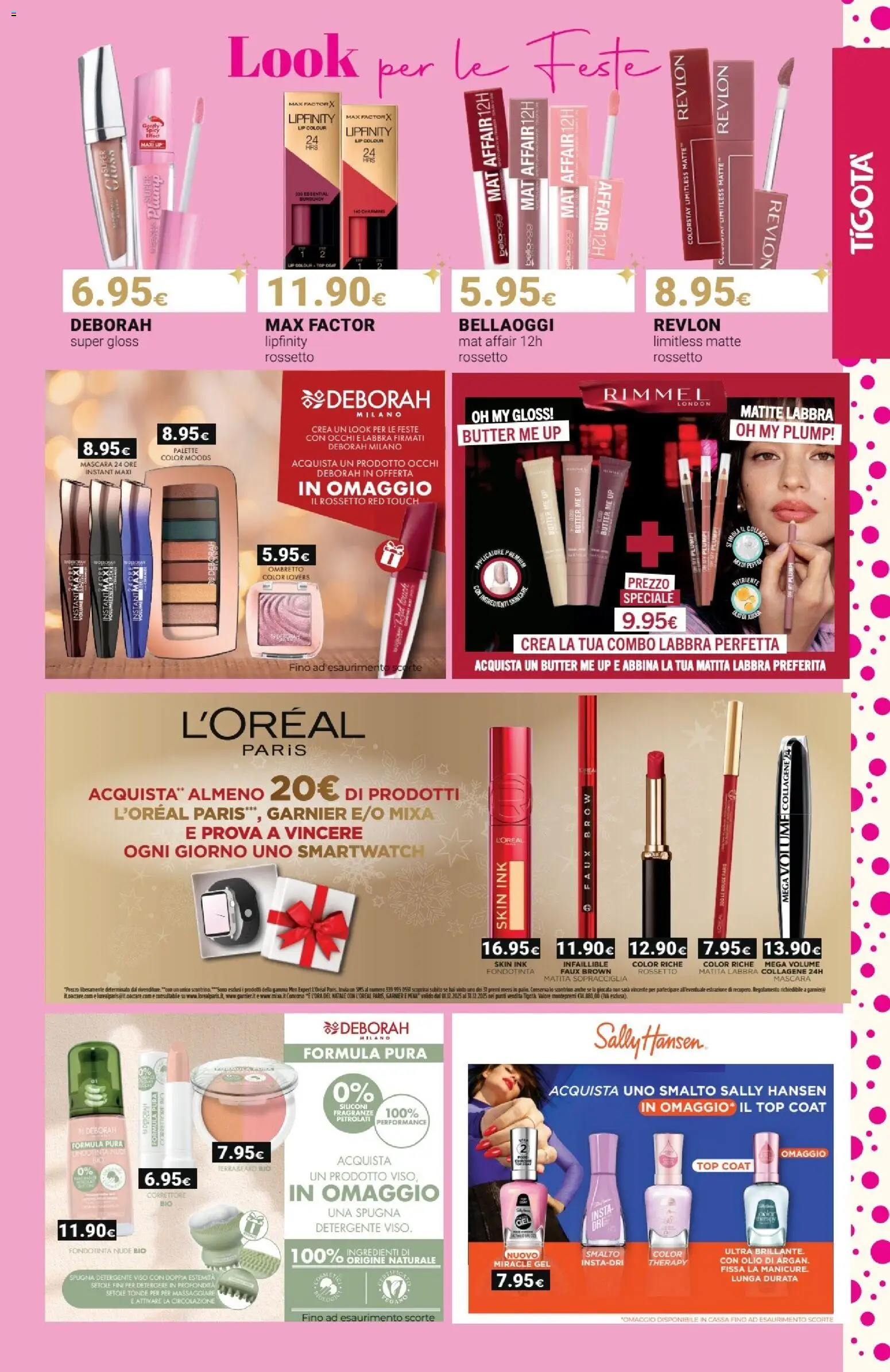 Volantino Tigotà del 01.12.2025 | Pagina: 15 | Prodotti: Mascara, Ombretto, Detergente, Top