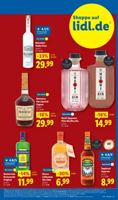 Lidl Prospekt Heppenheim ab 03.11.2025 gültig | Seite: 33 | Produkte: Likör, Vodka, Gin, Telefon