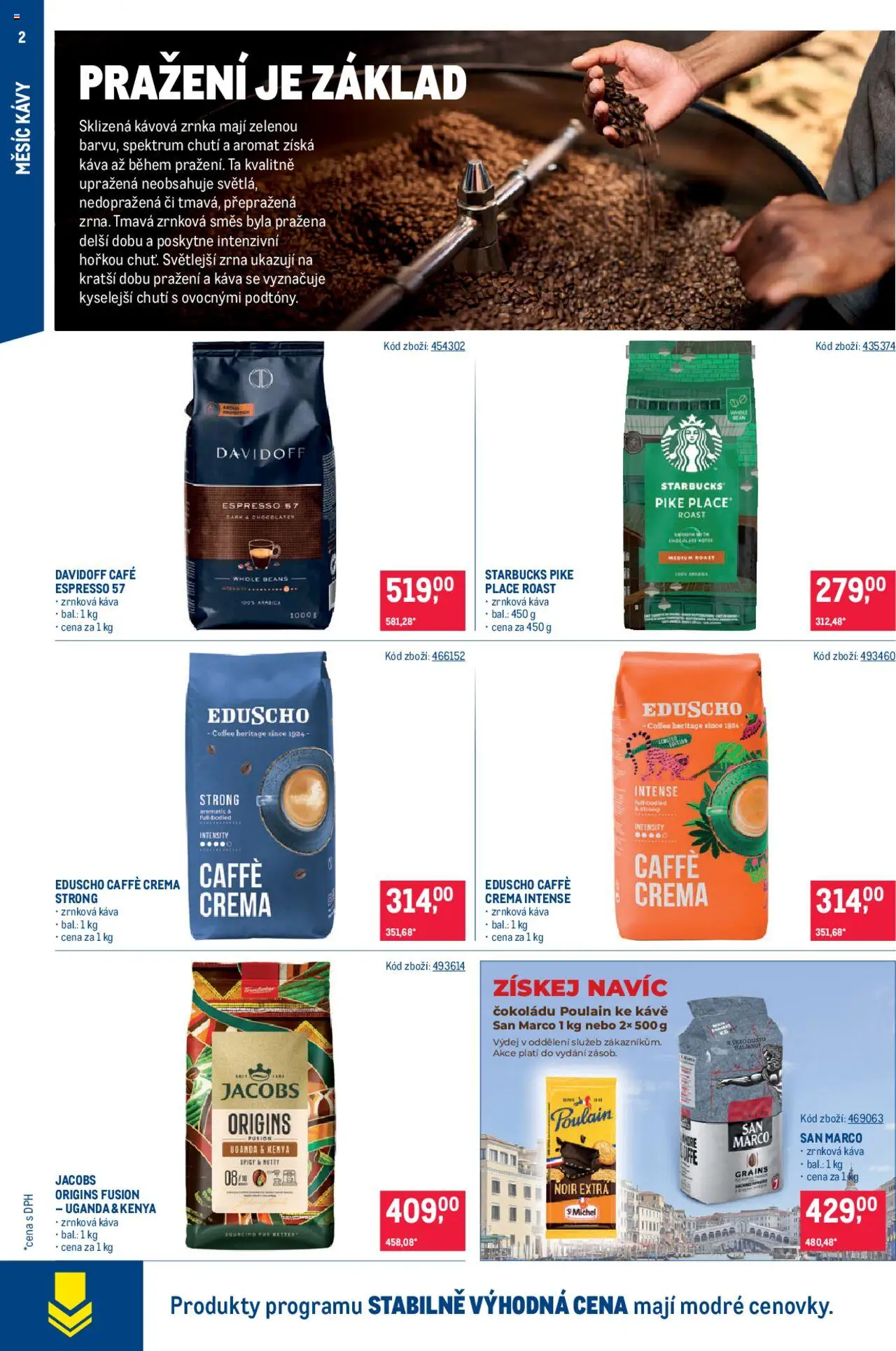 Makro leták - Měsíc kávy od 10.09.2025 | Strana: 2 | Produkty: Starbucks, Káva, Crema, Caffè crema
