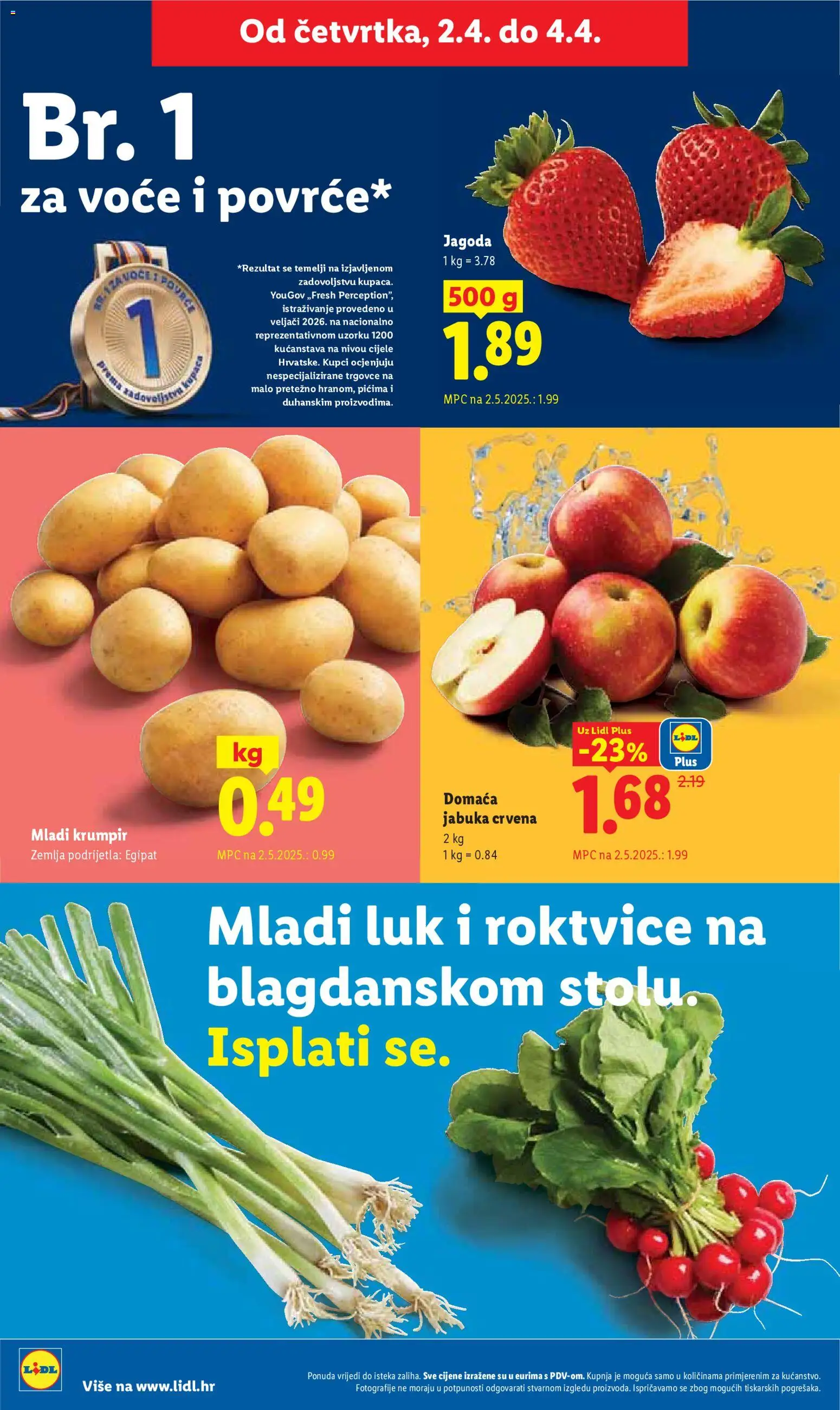 Lidl katalog | vrijedi od 30.03.2026 | Stranica: 52 | Proizvodi: Krumpir, Luk, Voće, Jabuka