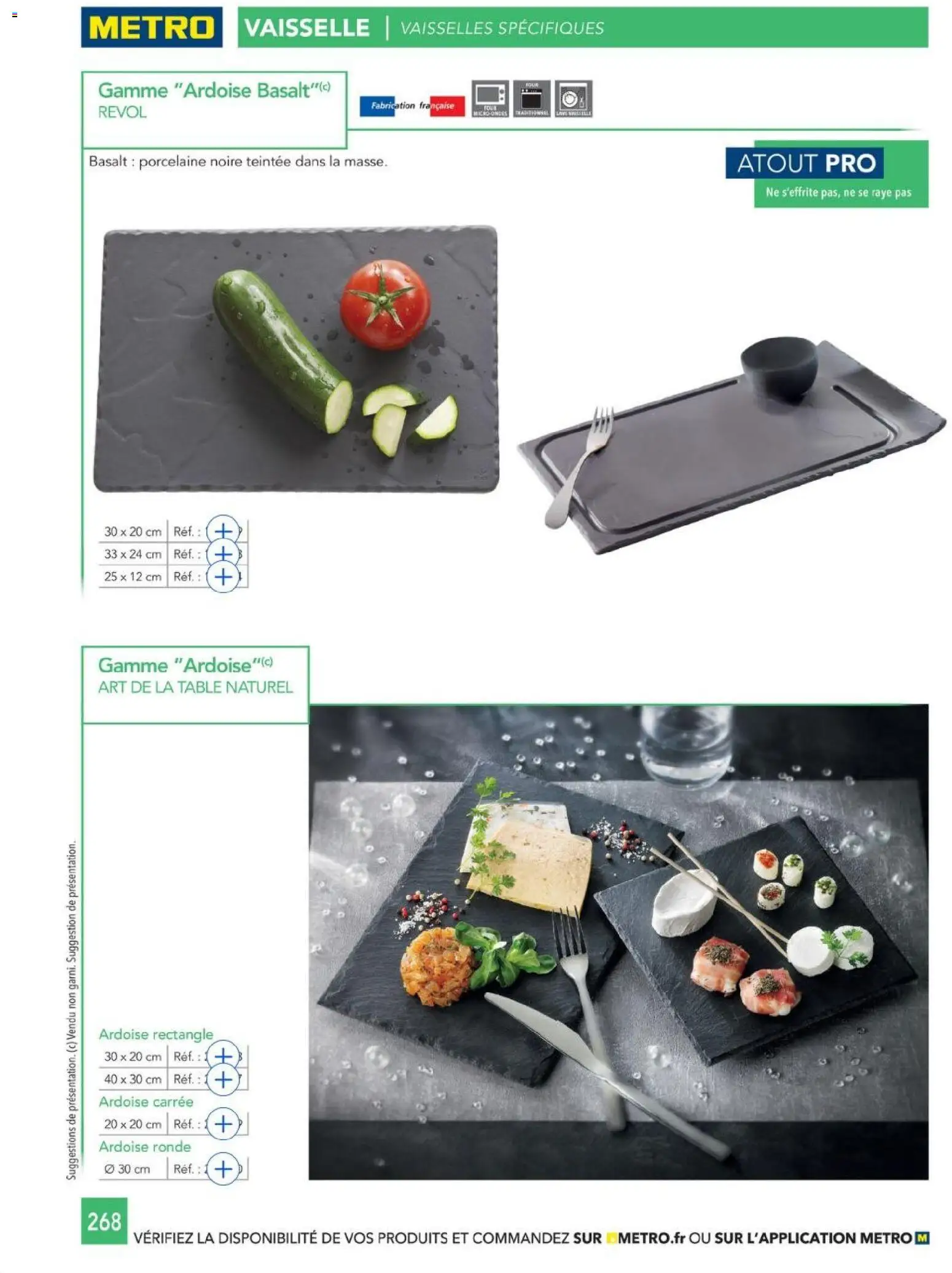 {H1} | Page: 268 | Produits: Porcelaine, Table