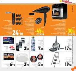 Anteprima del volantino SGABELLO 3 GRADINI FACAL, - telaio in acciaio grigio - gradini neri 20x30 cm con inserti arancioni valido a partire dal 29.01.2026 | Pagina: 31 | Prodotti: Pile, Teglia, Alluminio, Bottiglia