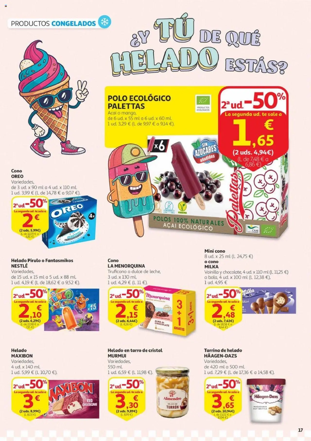 Alcampo - Aniversario │ válido desde el 03.06.2025 | Página: 17 | Productos: Chocolate, Té, Helado, Ρούτερ