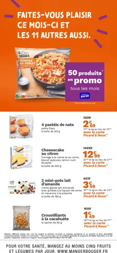 Picard - Prévisualisation de Picard catalogue 50 produits en promo tous les mois valide à partir de 13.10.2025 | Page: 9 | Produits: Citron, Liqueur, Fromage, Crème